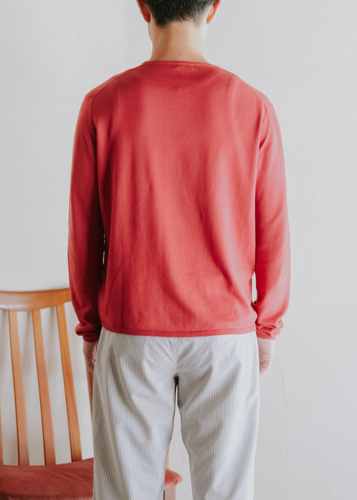 00's Cruciani cotton crew neck cut and sew