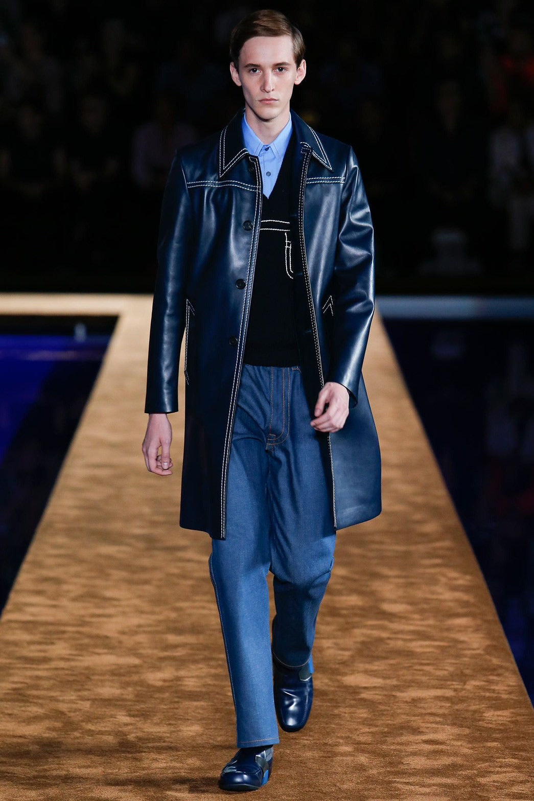 PRADA 15SS rubber coin loafer