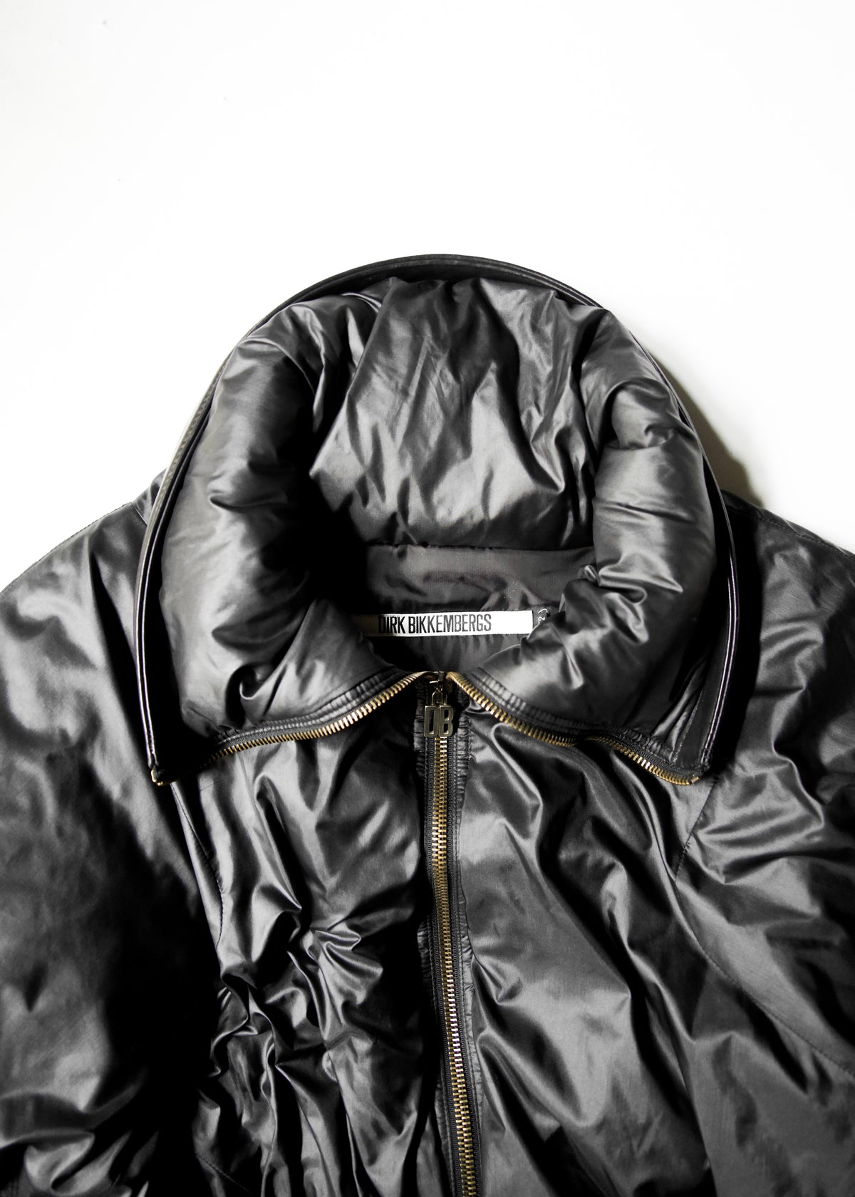 DIRK BIKKEMBERGS 99AW space collar zip up nylon jacket