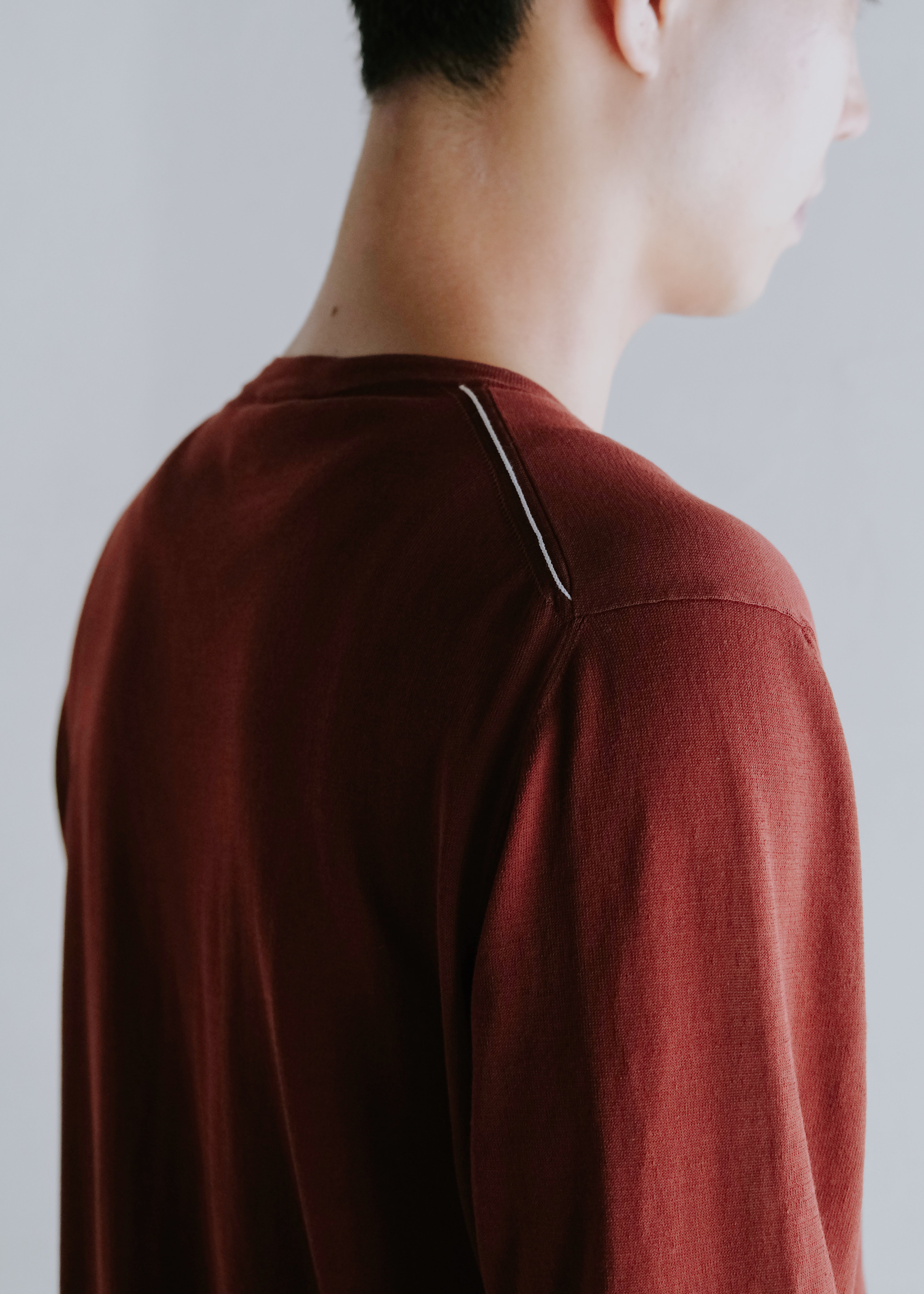 00-10's HERMÈS lightweight cotton center line knit