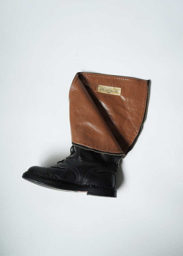 DIRK BIKKEMBERGS HOMMES 1987 back zip long boots
