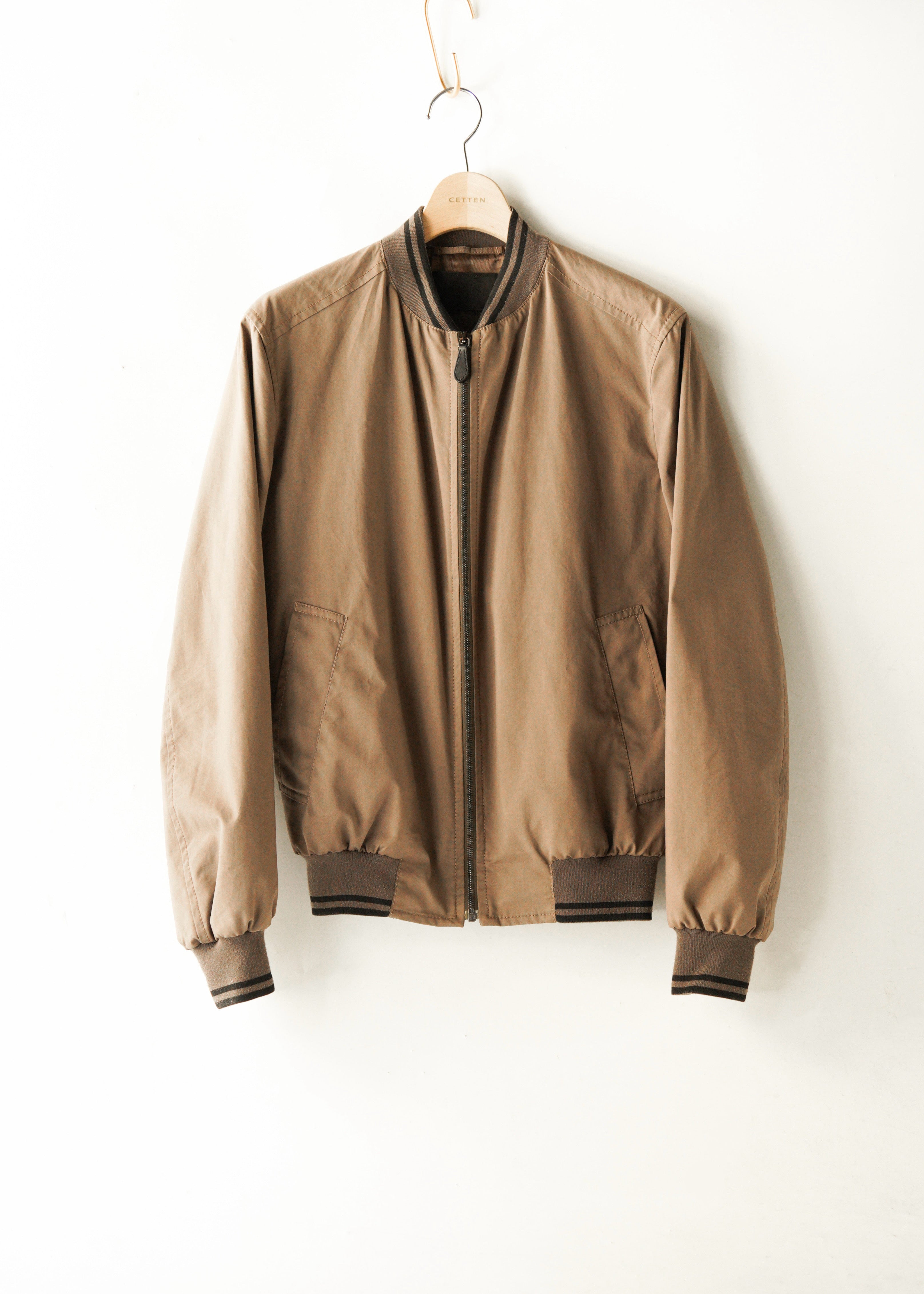 PRADA 2010 zip up nylon blend cotton blouson