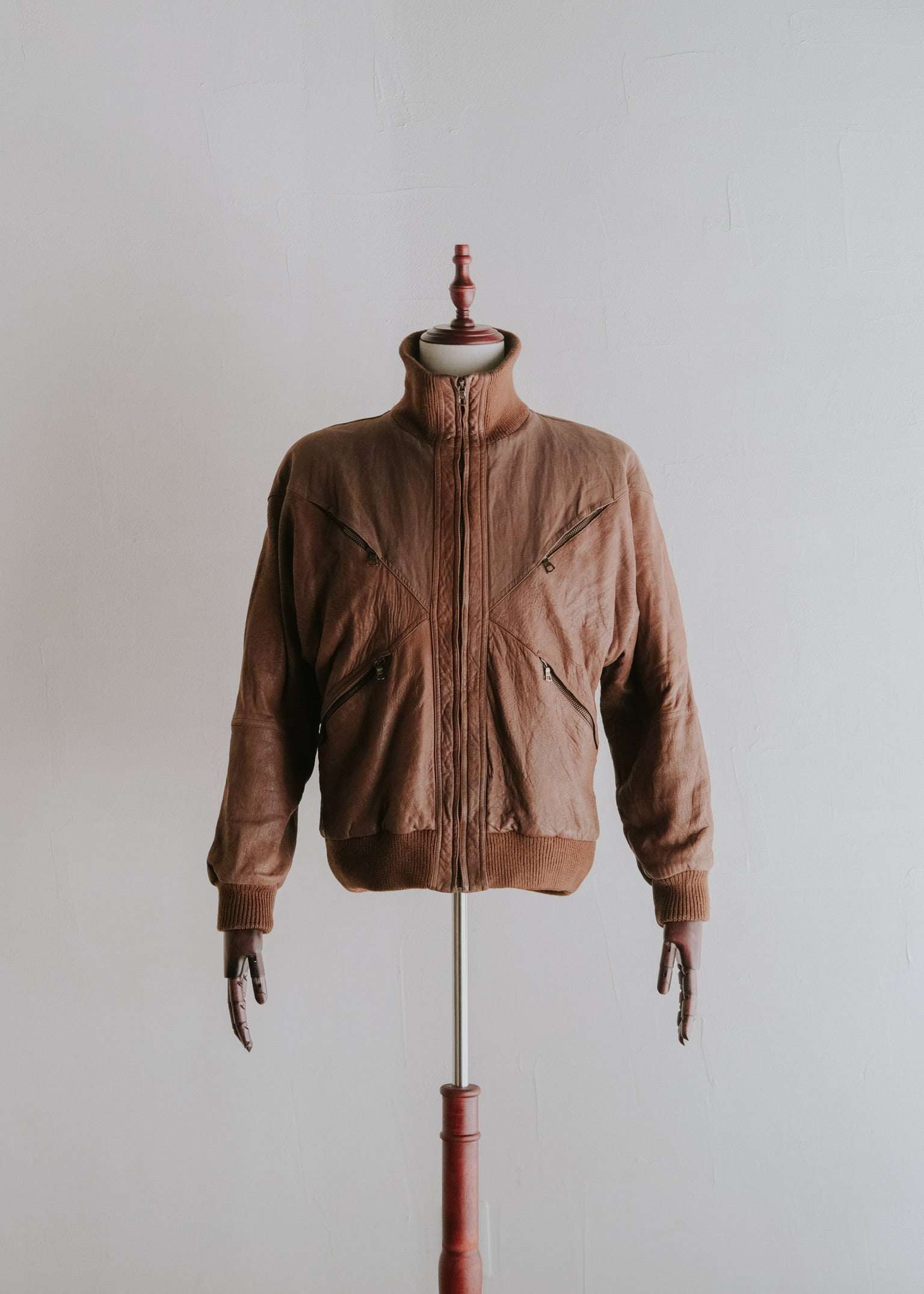 CETTEN | 70-80's RUFFO multiple zip swiching leather blouson