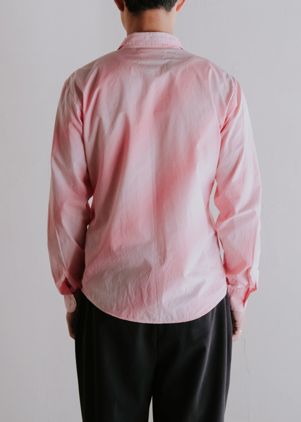 Martin Margiela 08SS gradient stripe regular collar shirt