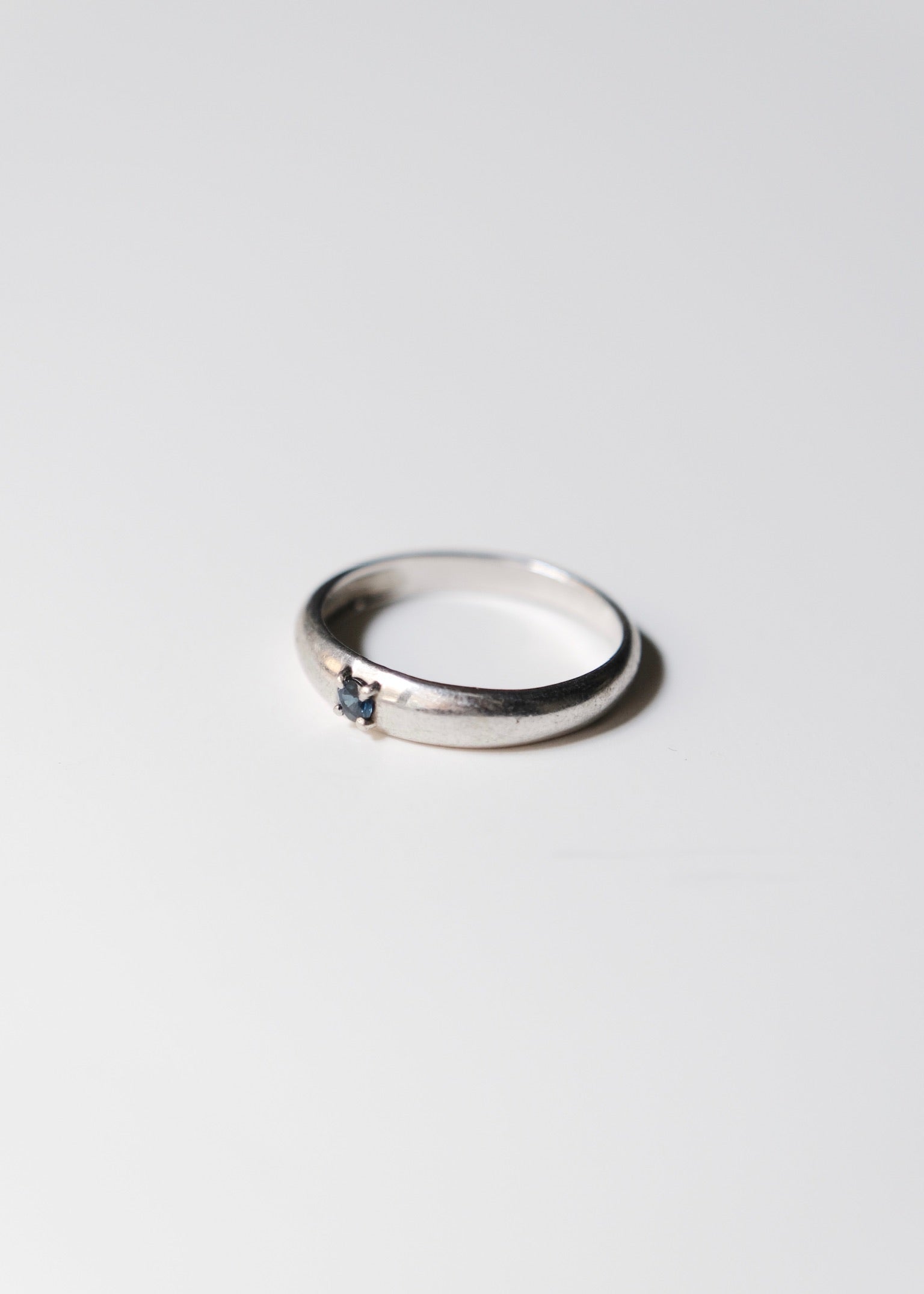 40's~ Silver onyx ring