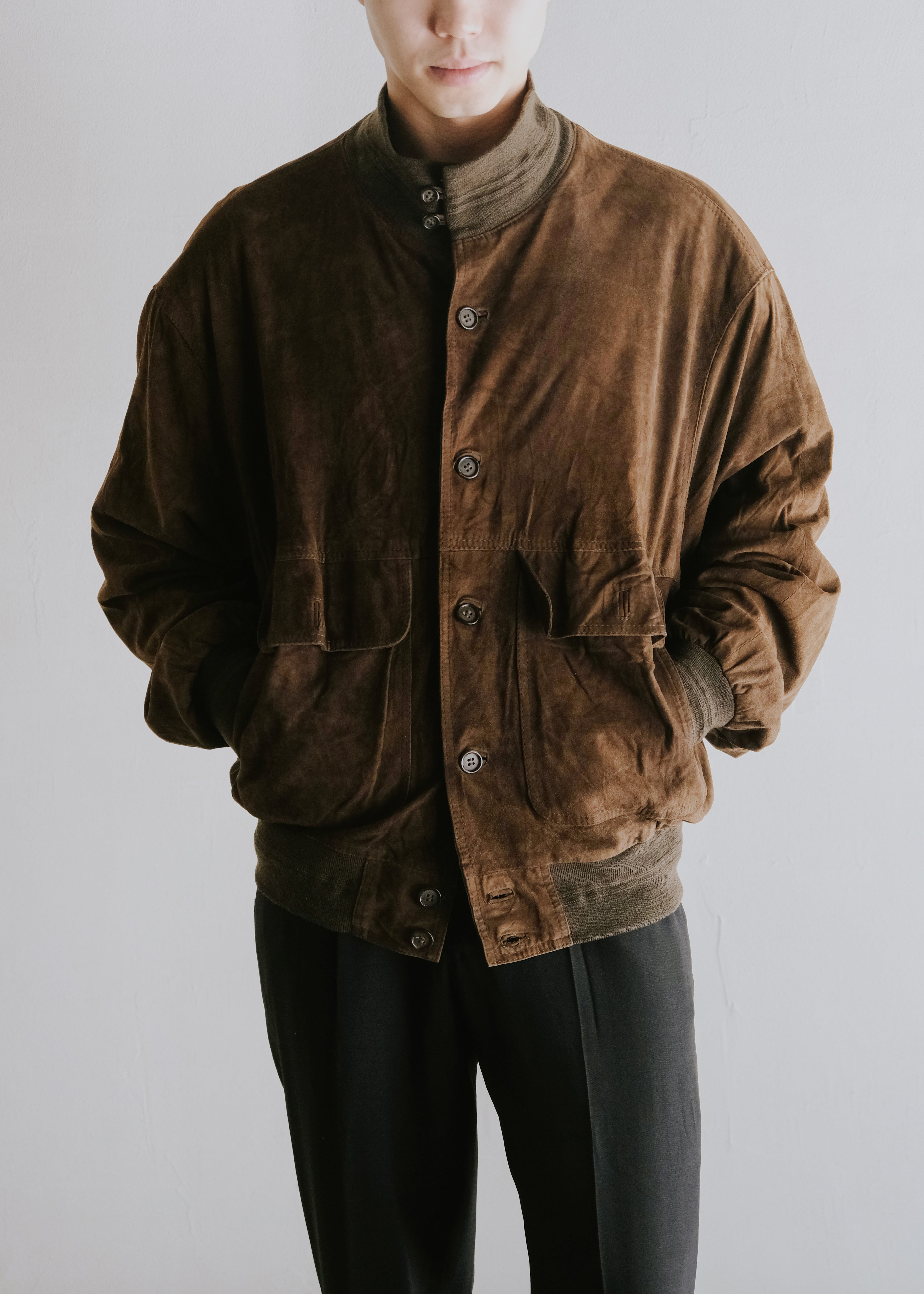80's vintage suede leather valstar jacket