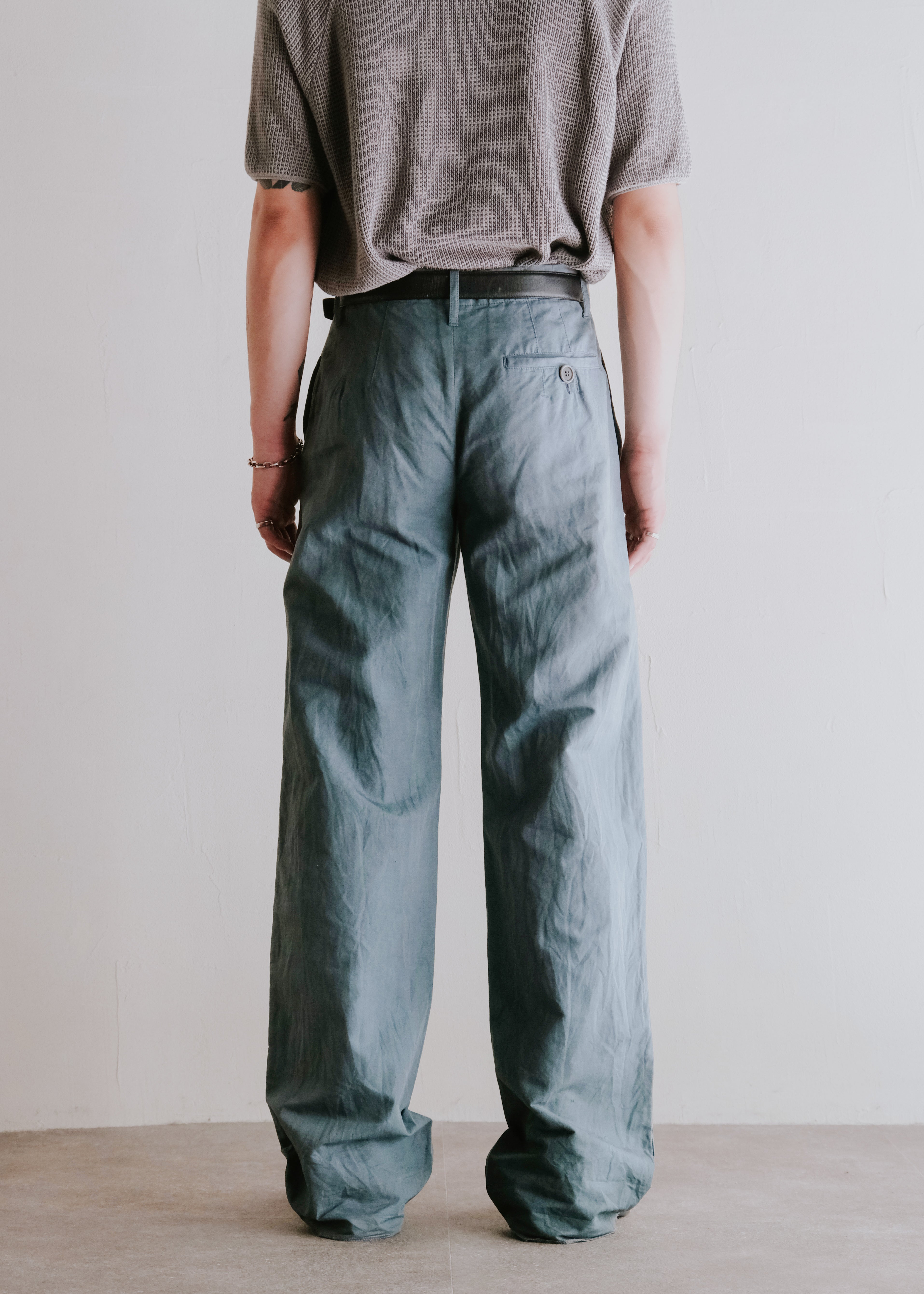 90's DIRK BIKKEMBERGS full length wide buggy trousers