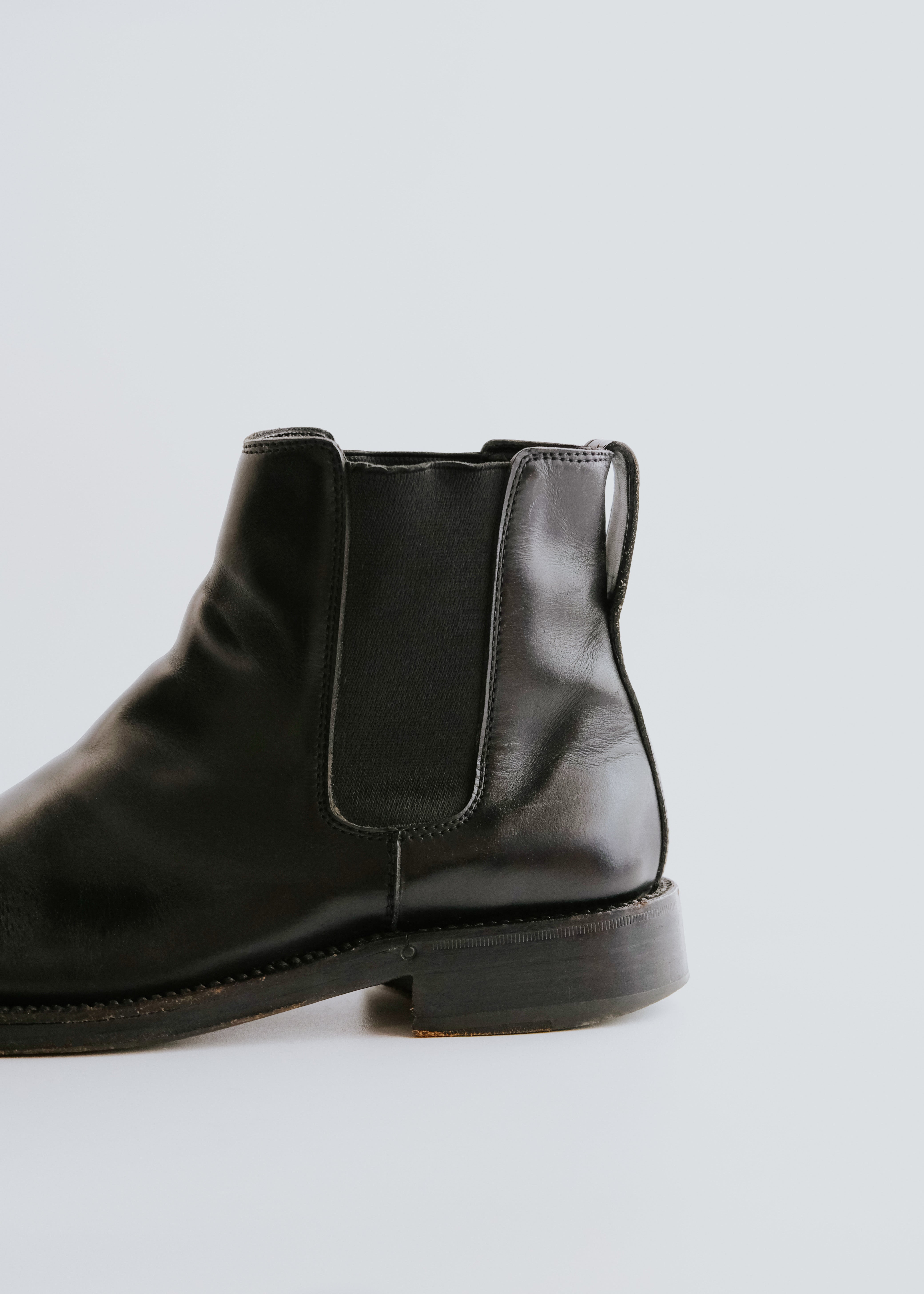 90-00's GUCCI by Tom Ford side gore leather boots