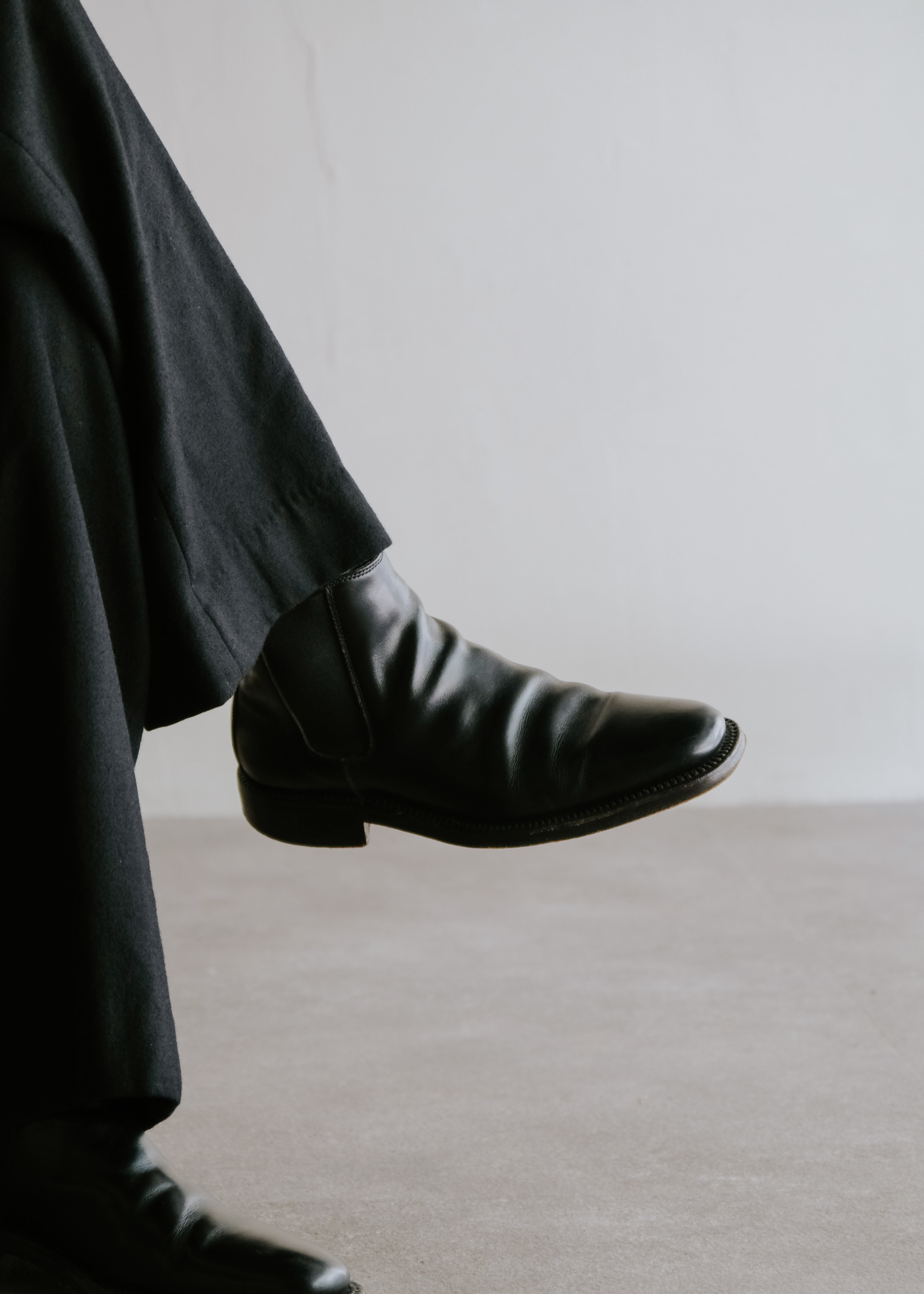 90-00's GUCCI by Tom Ford side gore leather boots