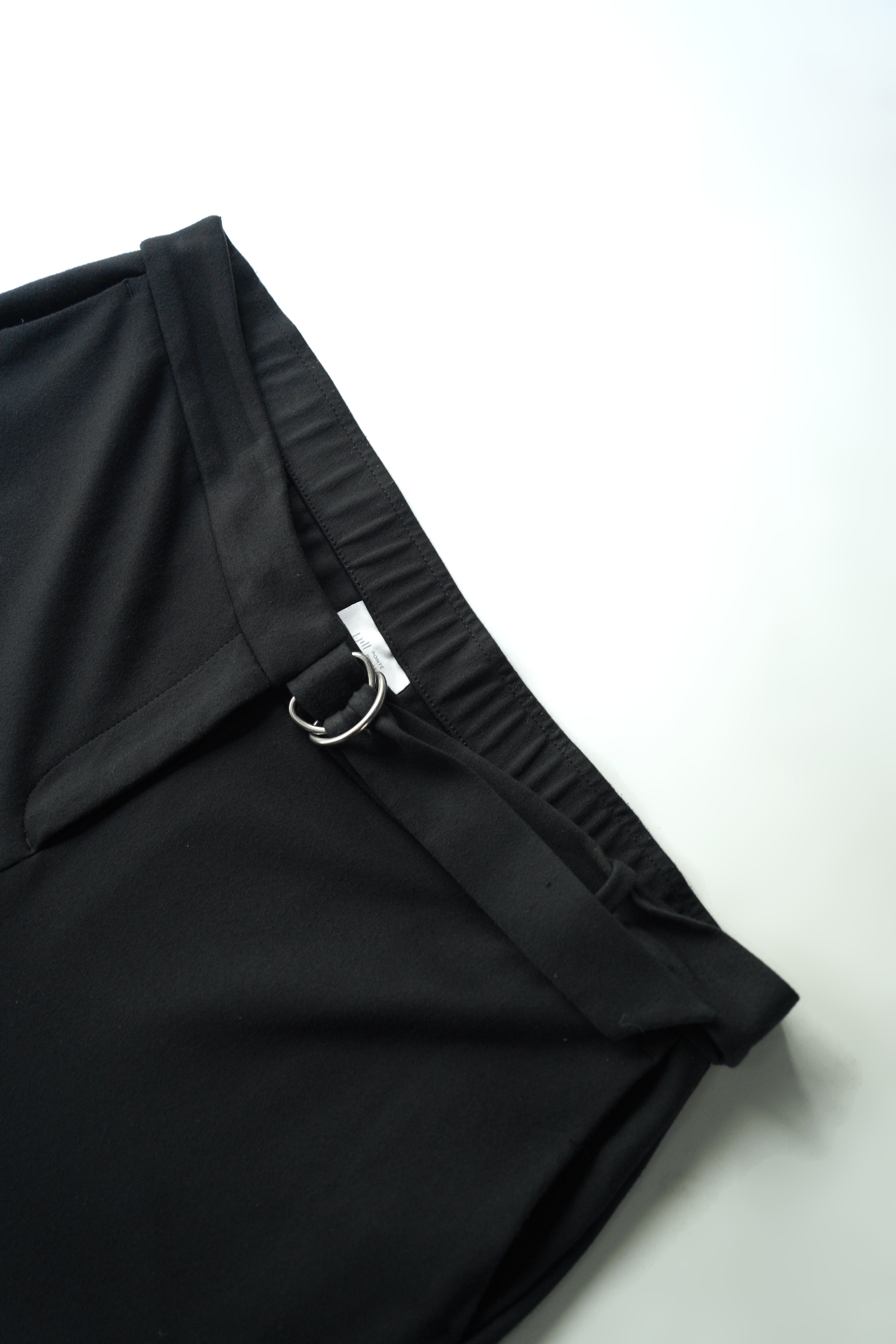 00's Belted wide croped slacks