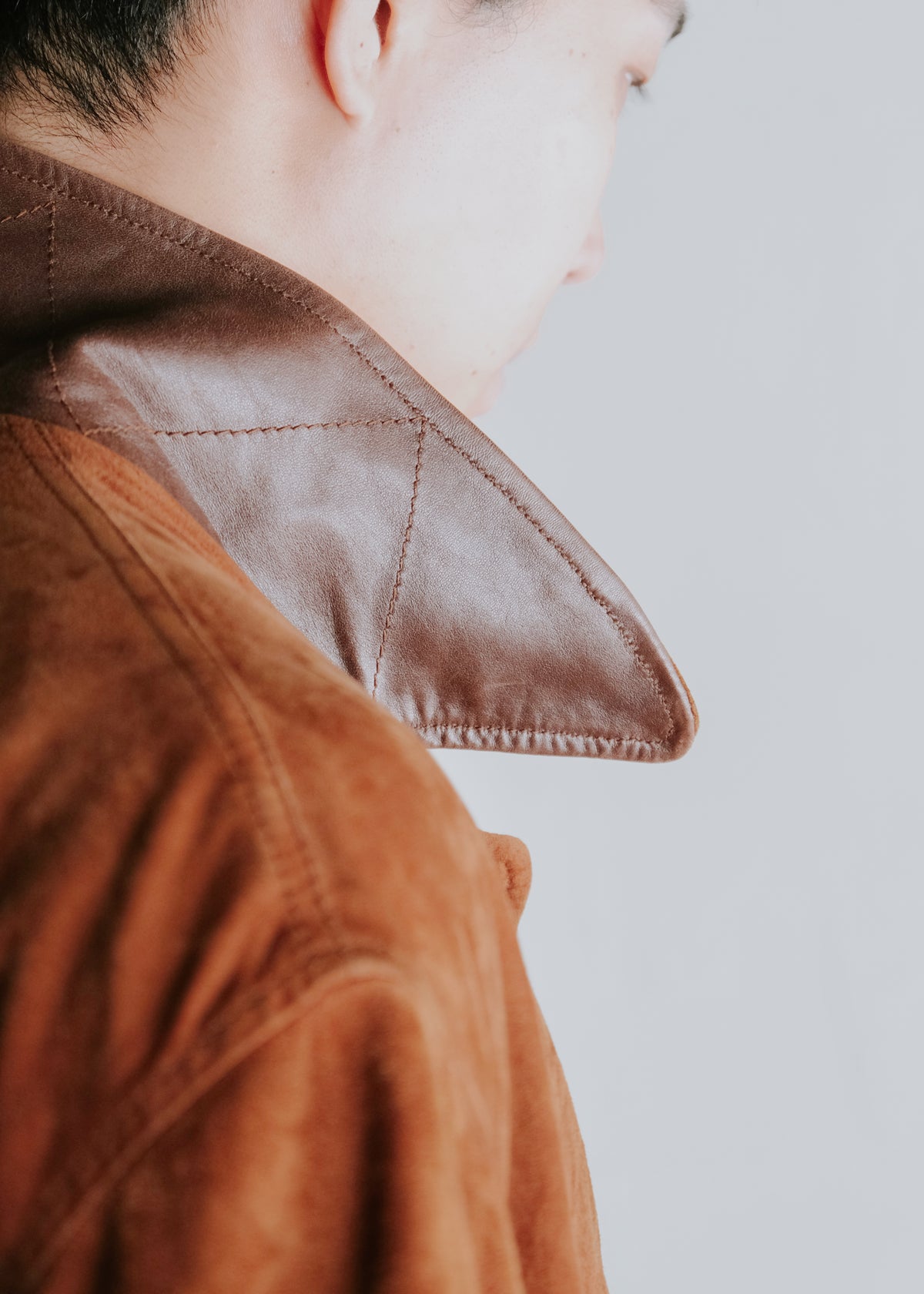 80's HUGO BOSS suede leather safari jacket