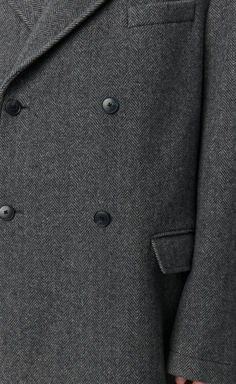 mfpen 26AW Conference Coat / Grey Herringbone