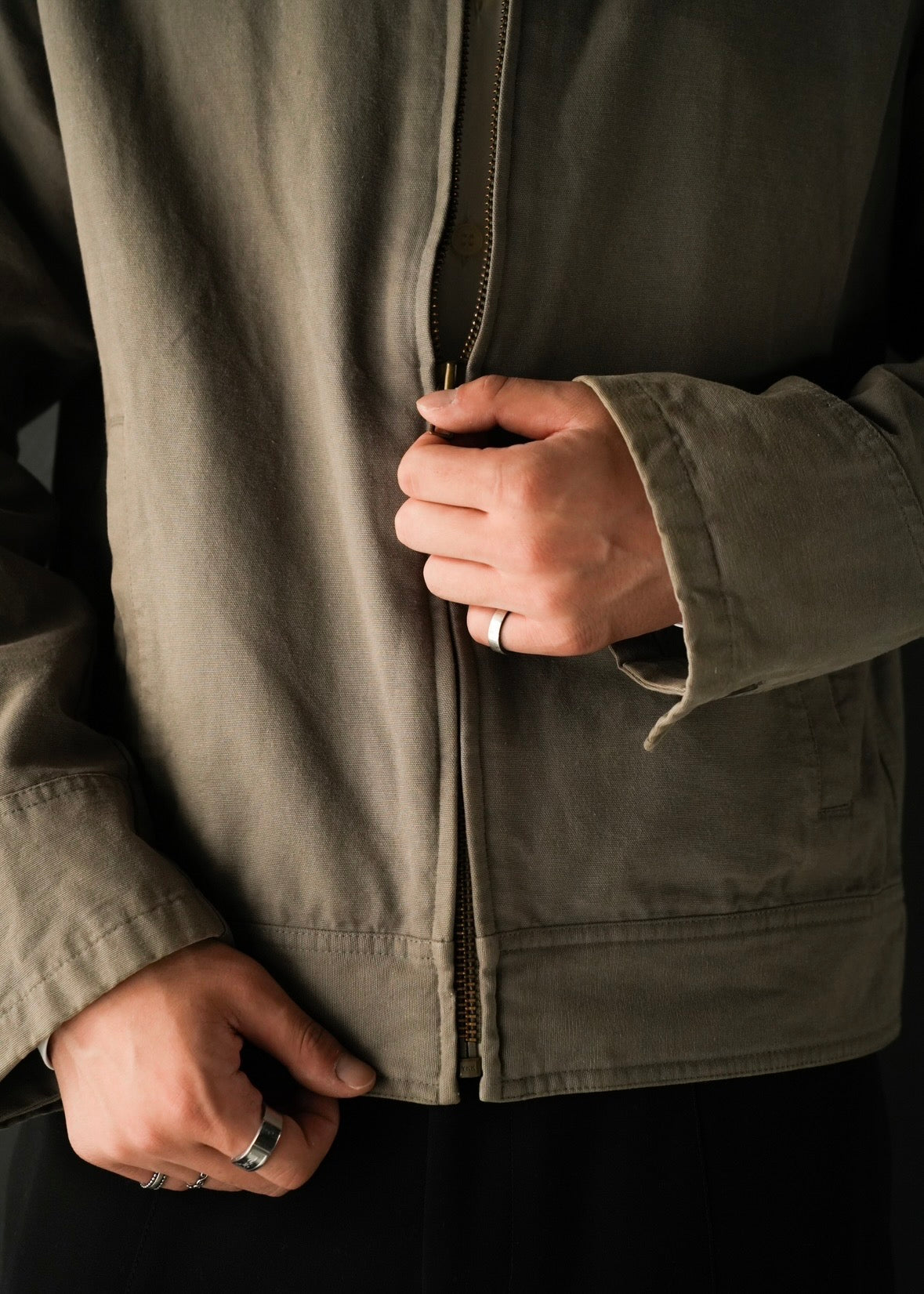 90-00’s agnes b. homme zip up cotton jacket