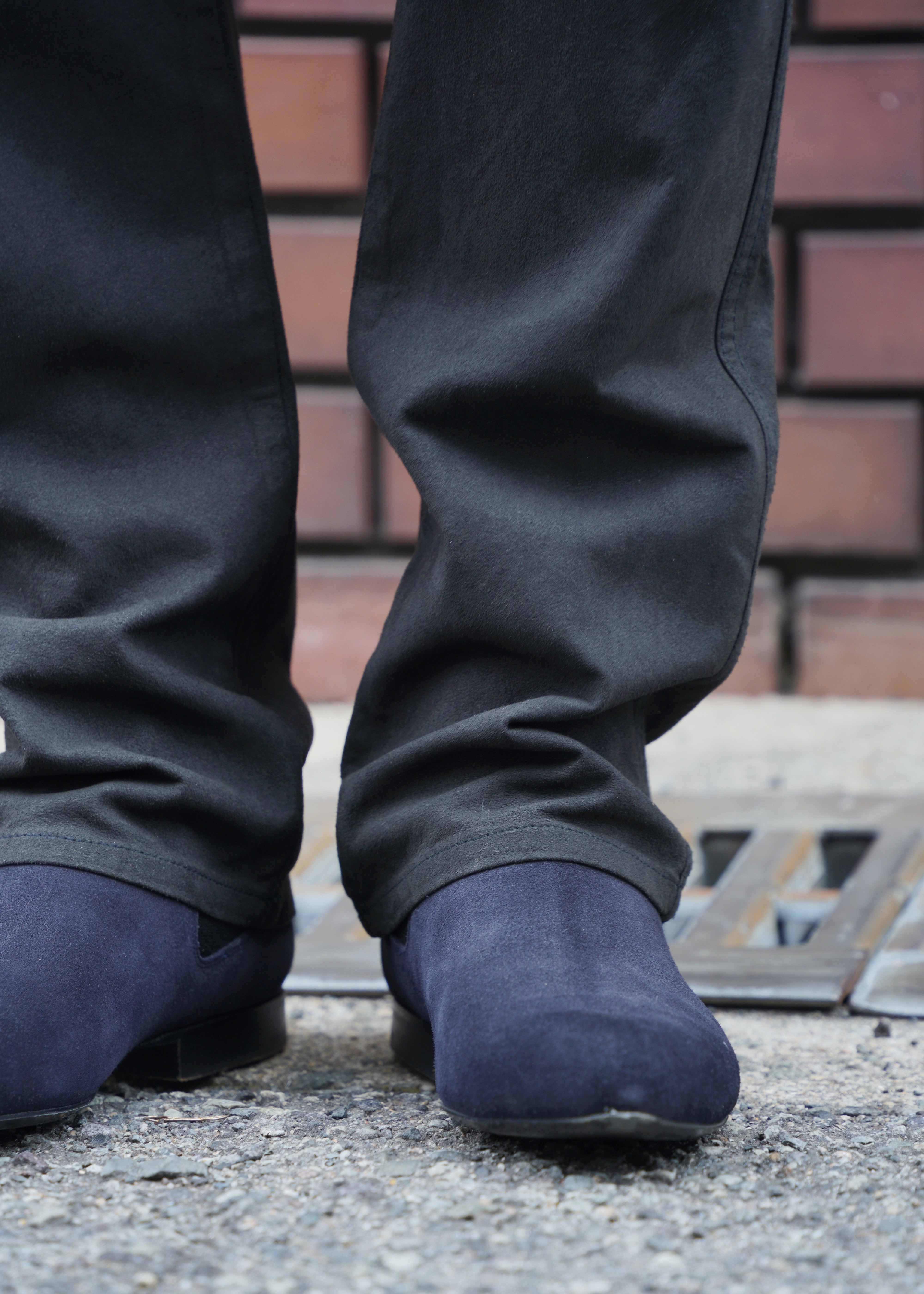 COMME des GARÇONS HOMME PLUS 99AW fake leather straight trousers