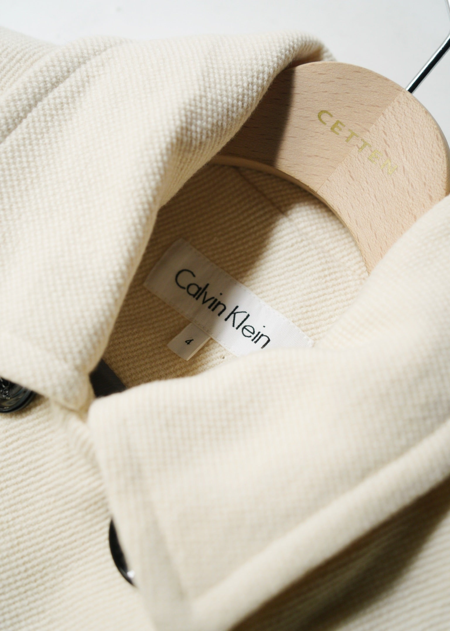 CALVIN KLEIN カルバンクライン ウール ピーコート 古着 ヴィンテージ レディース