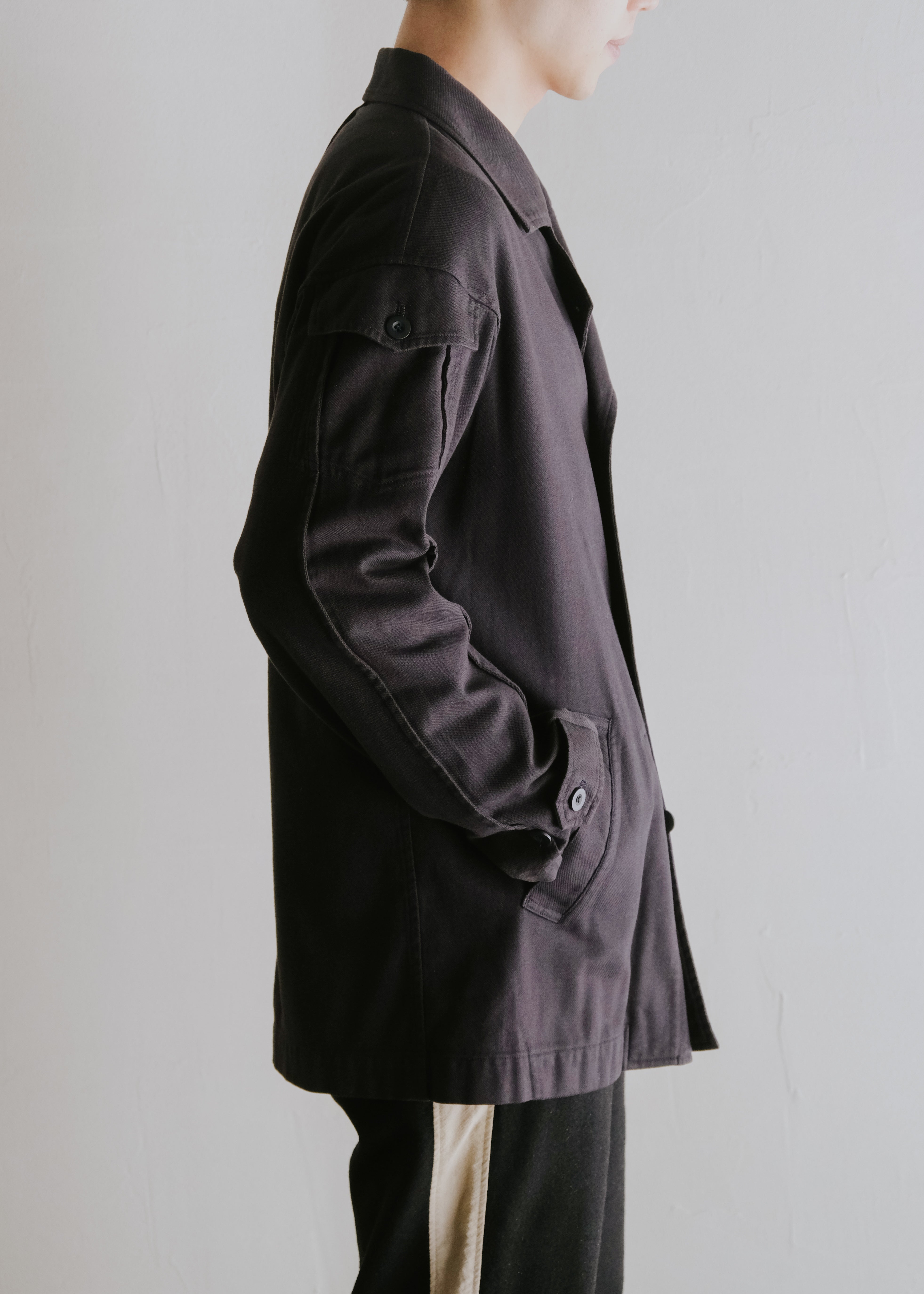 FINAL HOME 14SS multiple pocket cotton peacoat