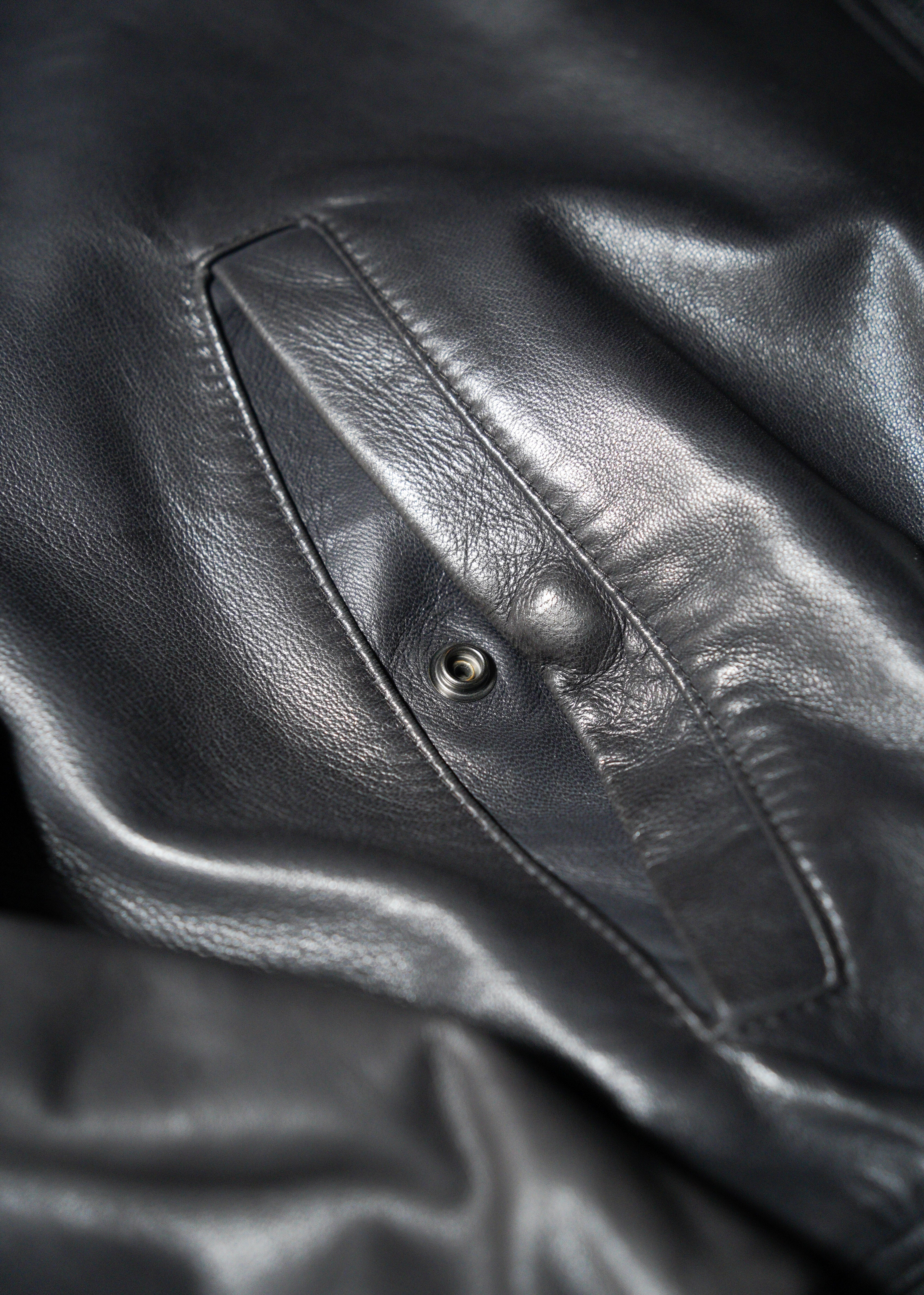 90’s Salvatore Ferragamo reversible single zip up leather jacket