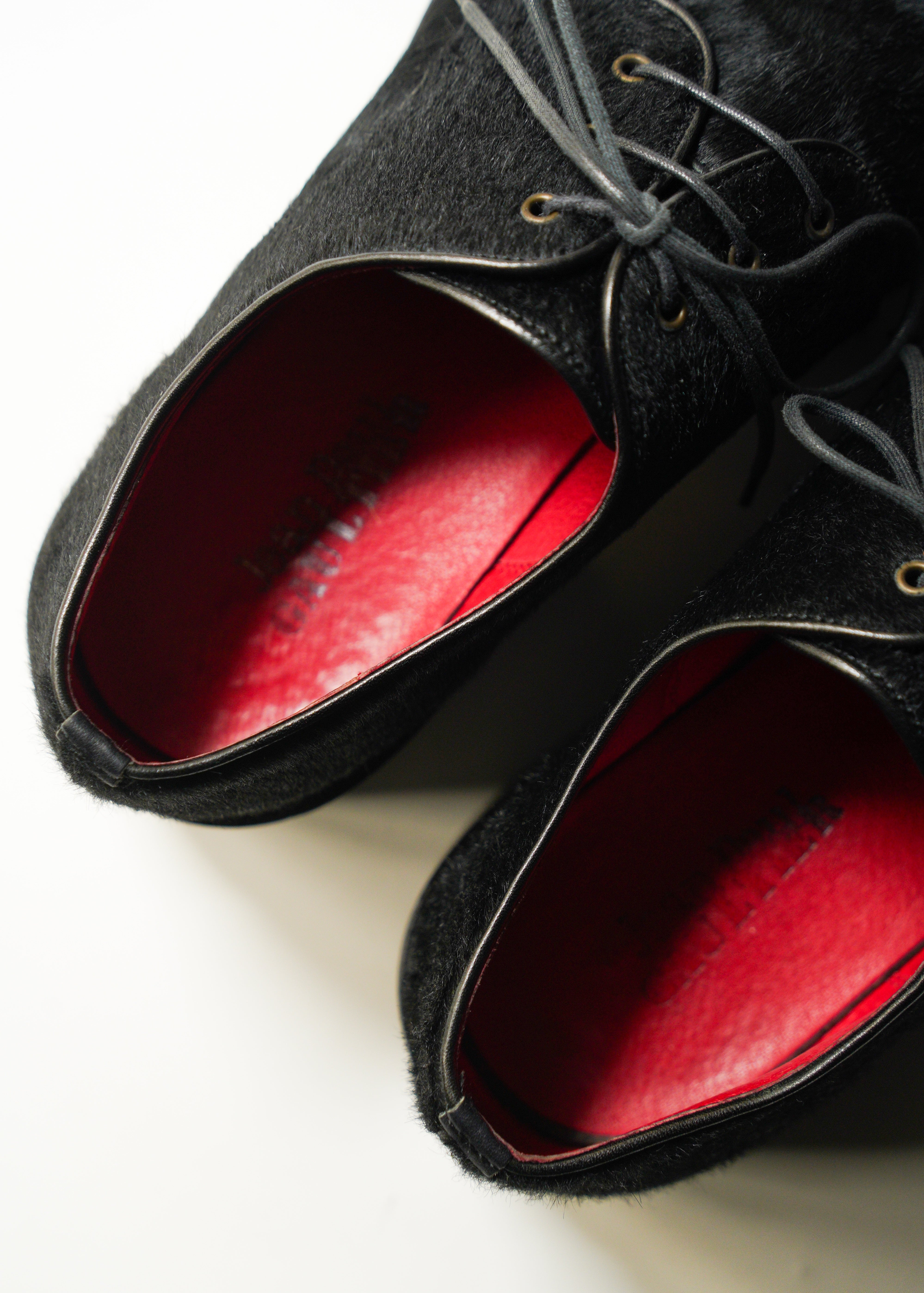 00’s Jean Paul Gaultier claf hair race up shoes