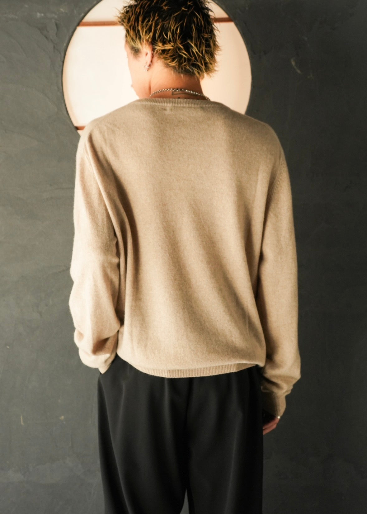 V neck cashmere knit