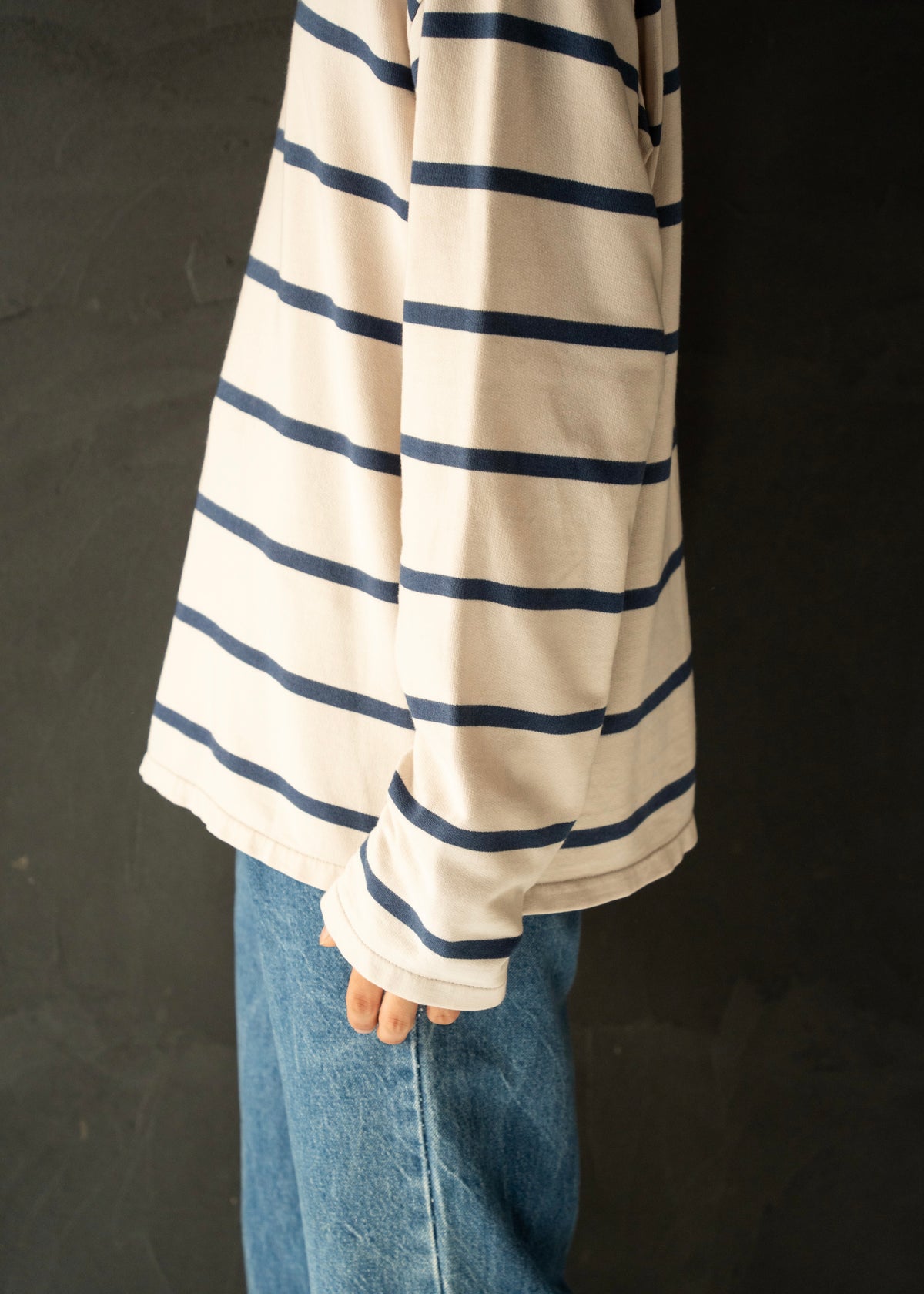 90-00’s Agnes b. homme crew neck border tops