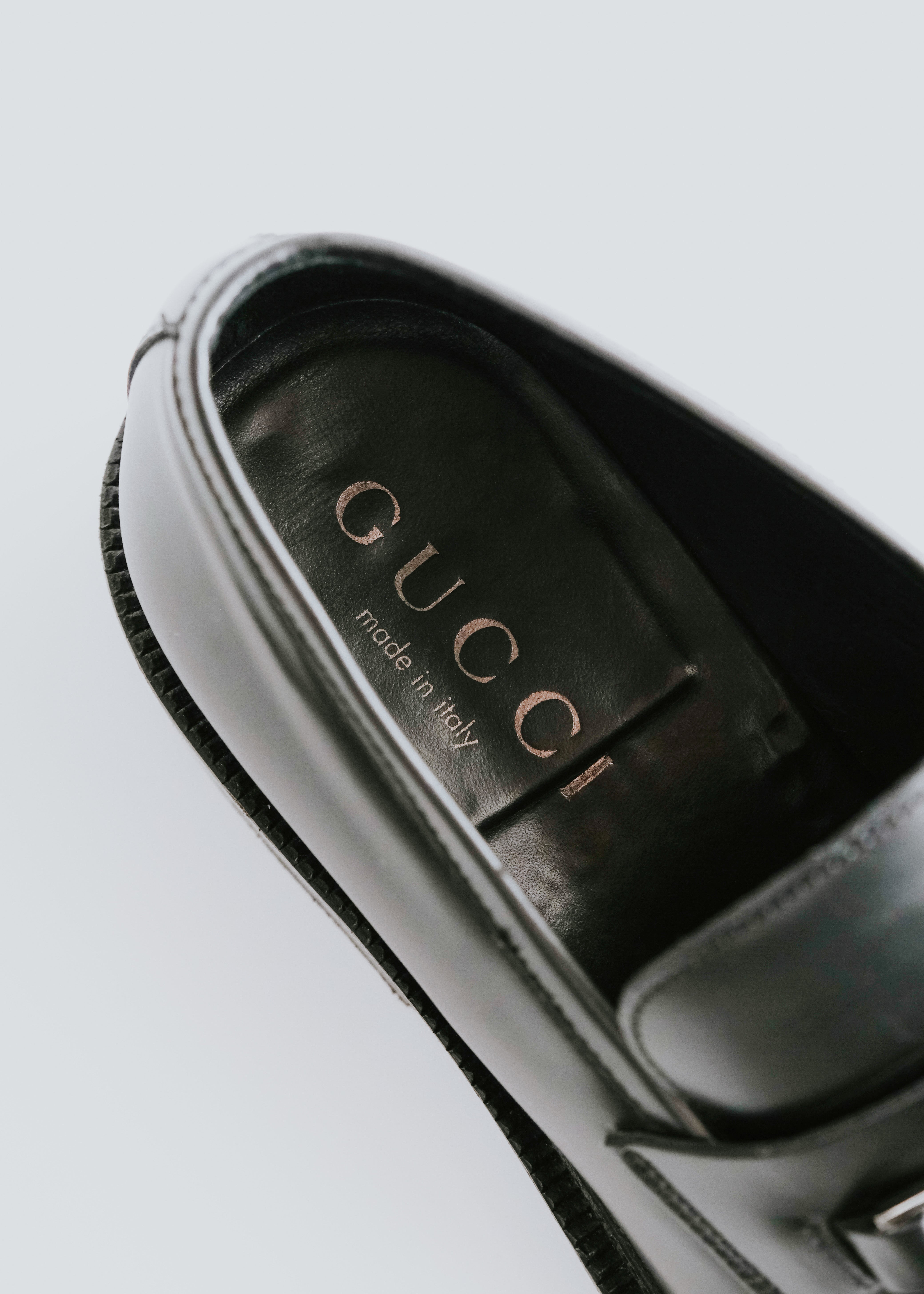 GUCCI by TOM FORD square toe horsebit loafers