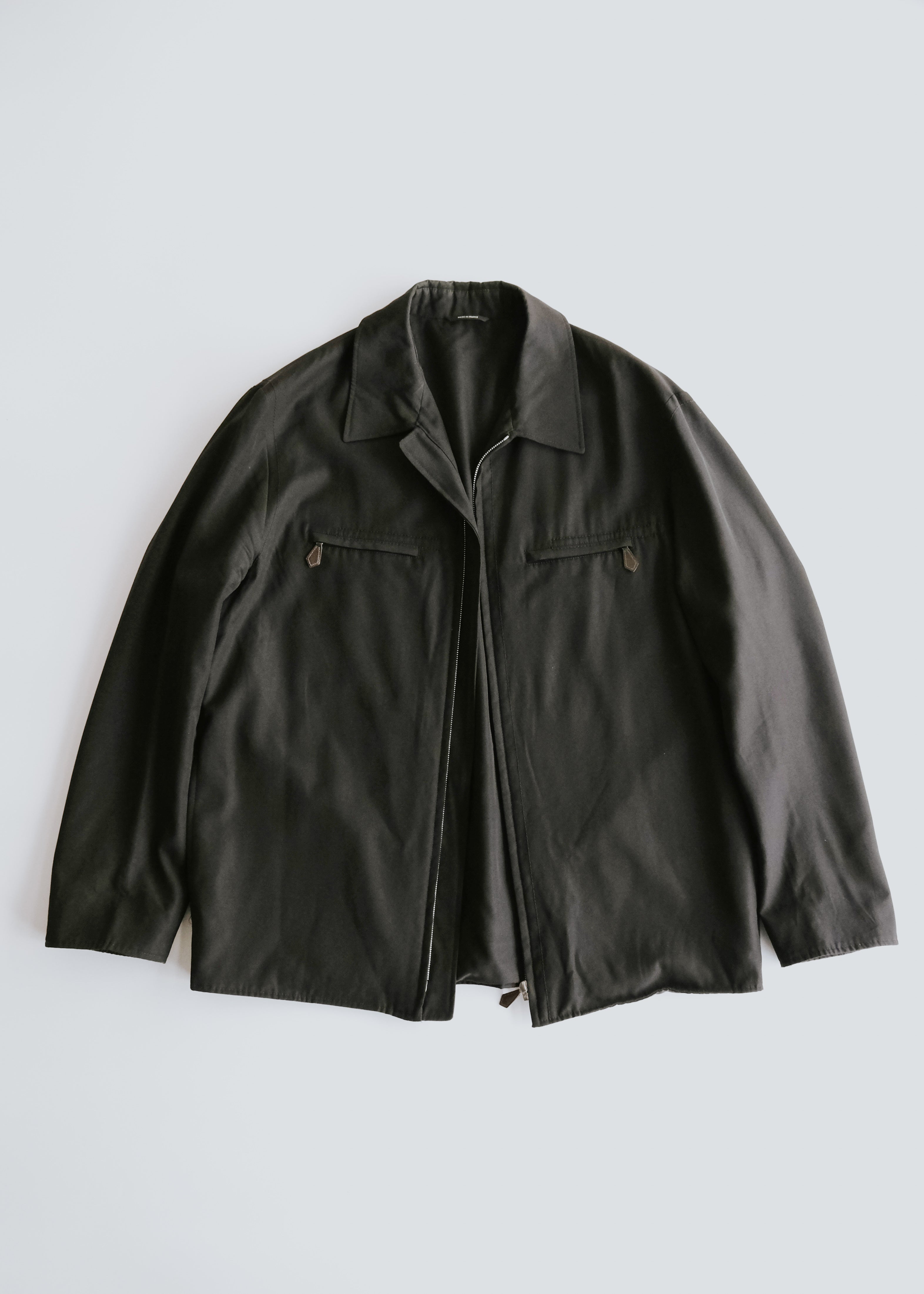 00-10’s HERMÈS wool zip up jacket