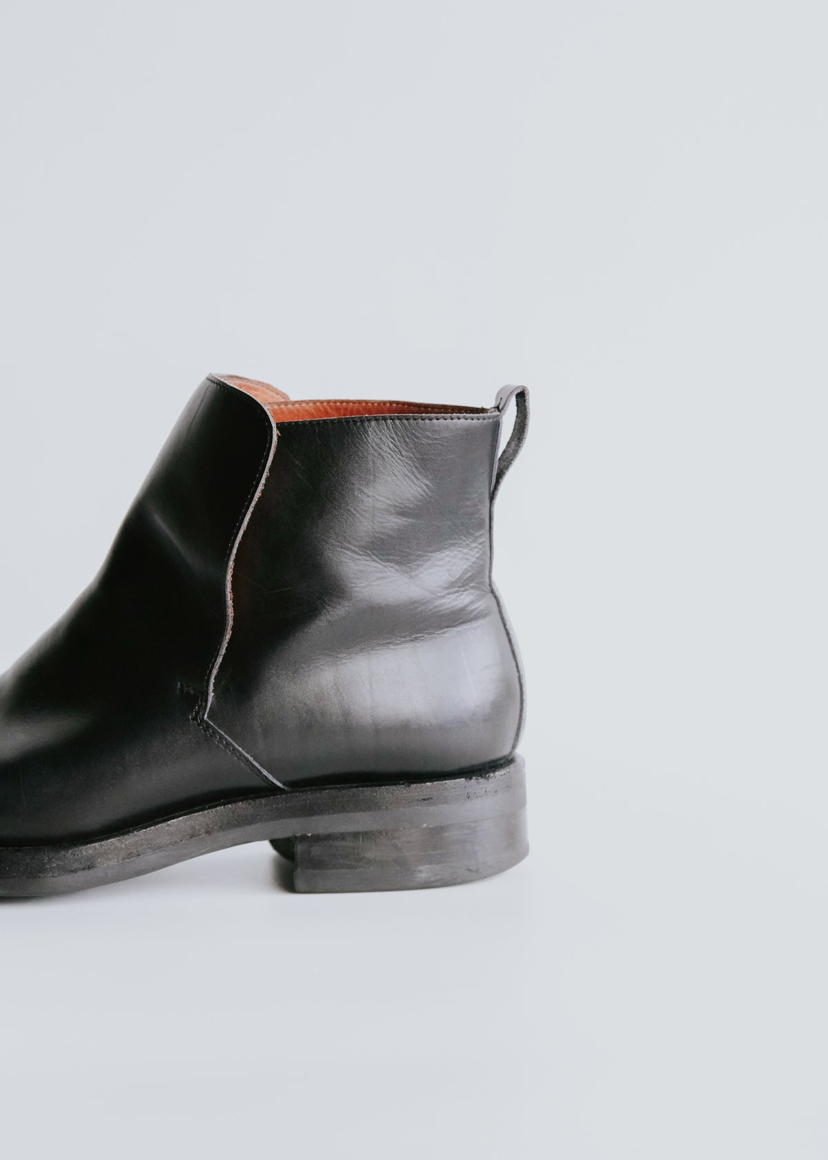 90-00's GUCCI front gore square toe boots