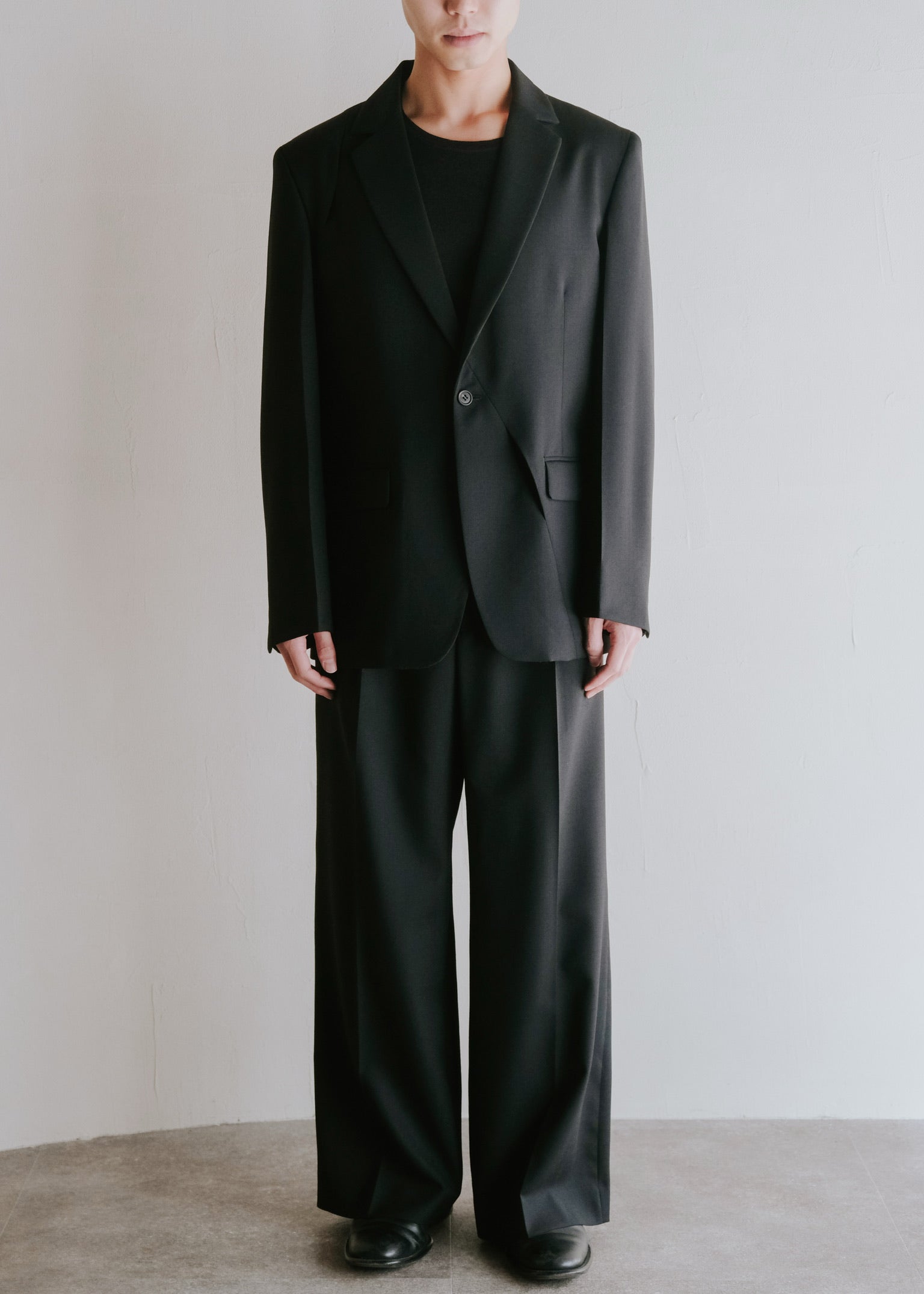 SASAKI SATORU 26SS single tuck wide trousers