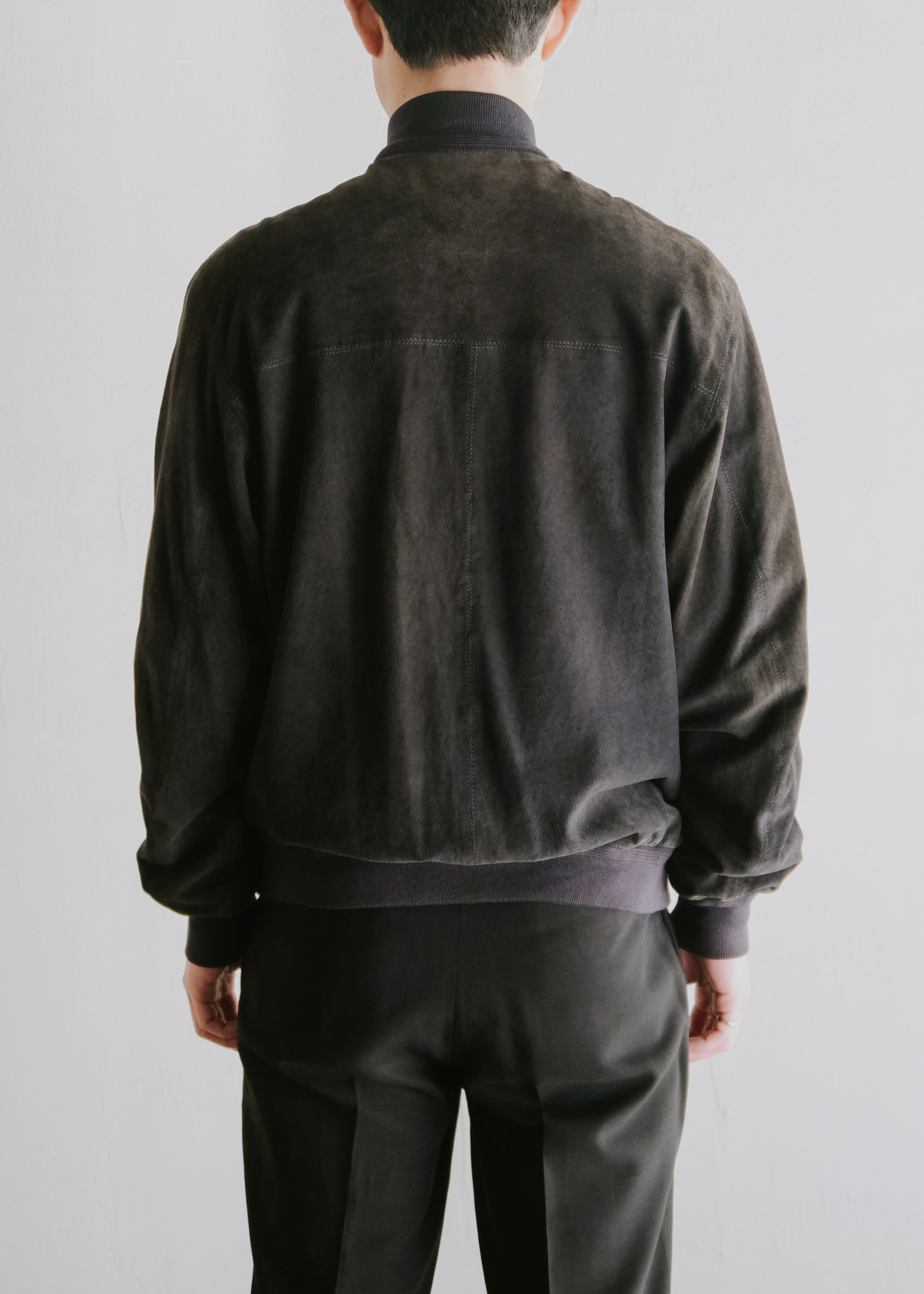 90's ENRICO MANDELLI suede leather valstar jacket