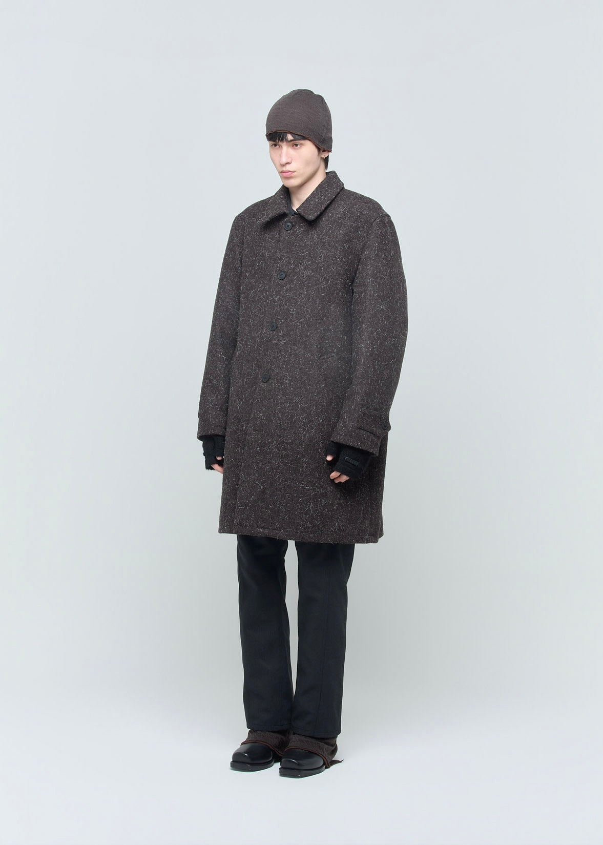 SHOOP 26AW MAXI PLEAT WOOL COAT