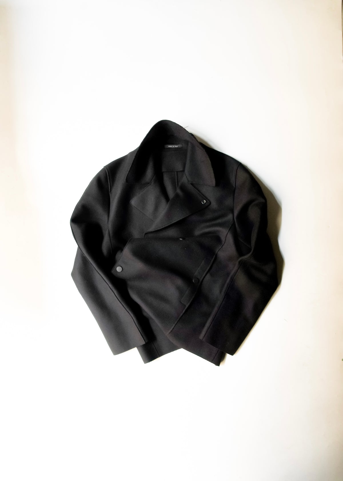 EMPORIO ARMANI 2012AW snap button wool p coat