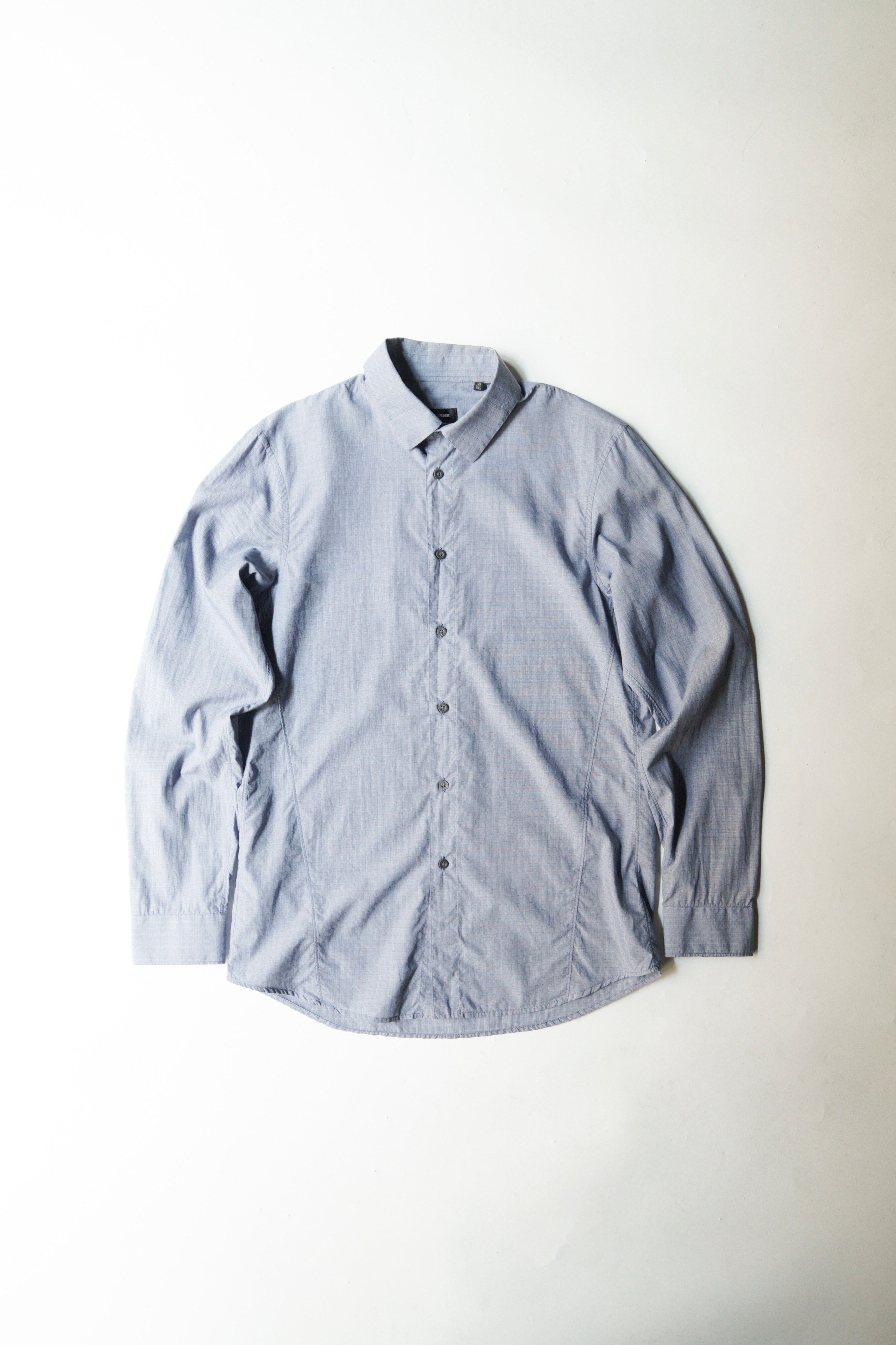 JIL SANDER 2013AW glen check regular collar cotton shirt