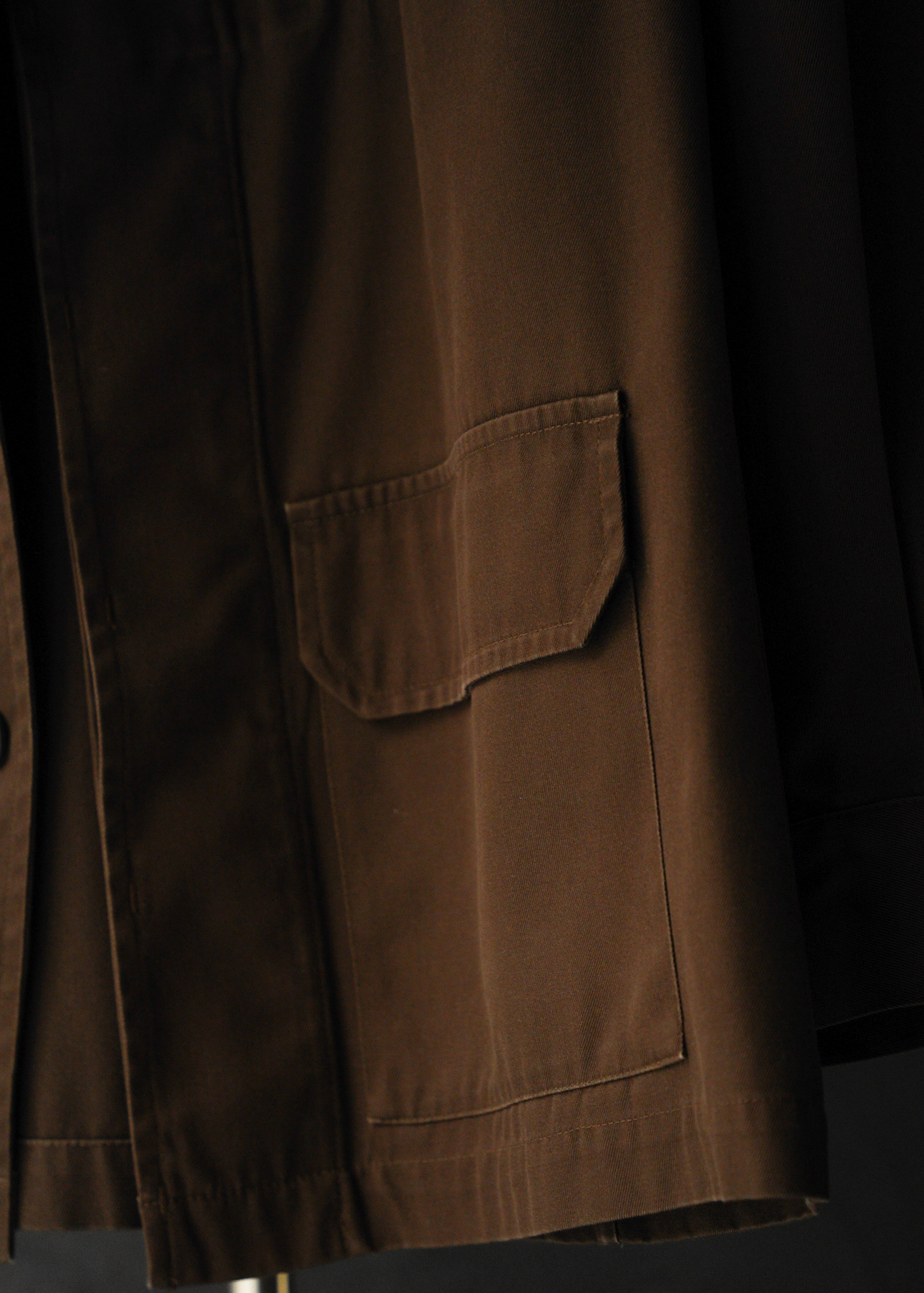 90’s A.P.C. fly front military jacket