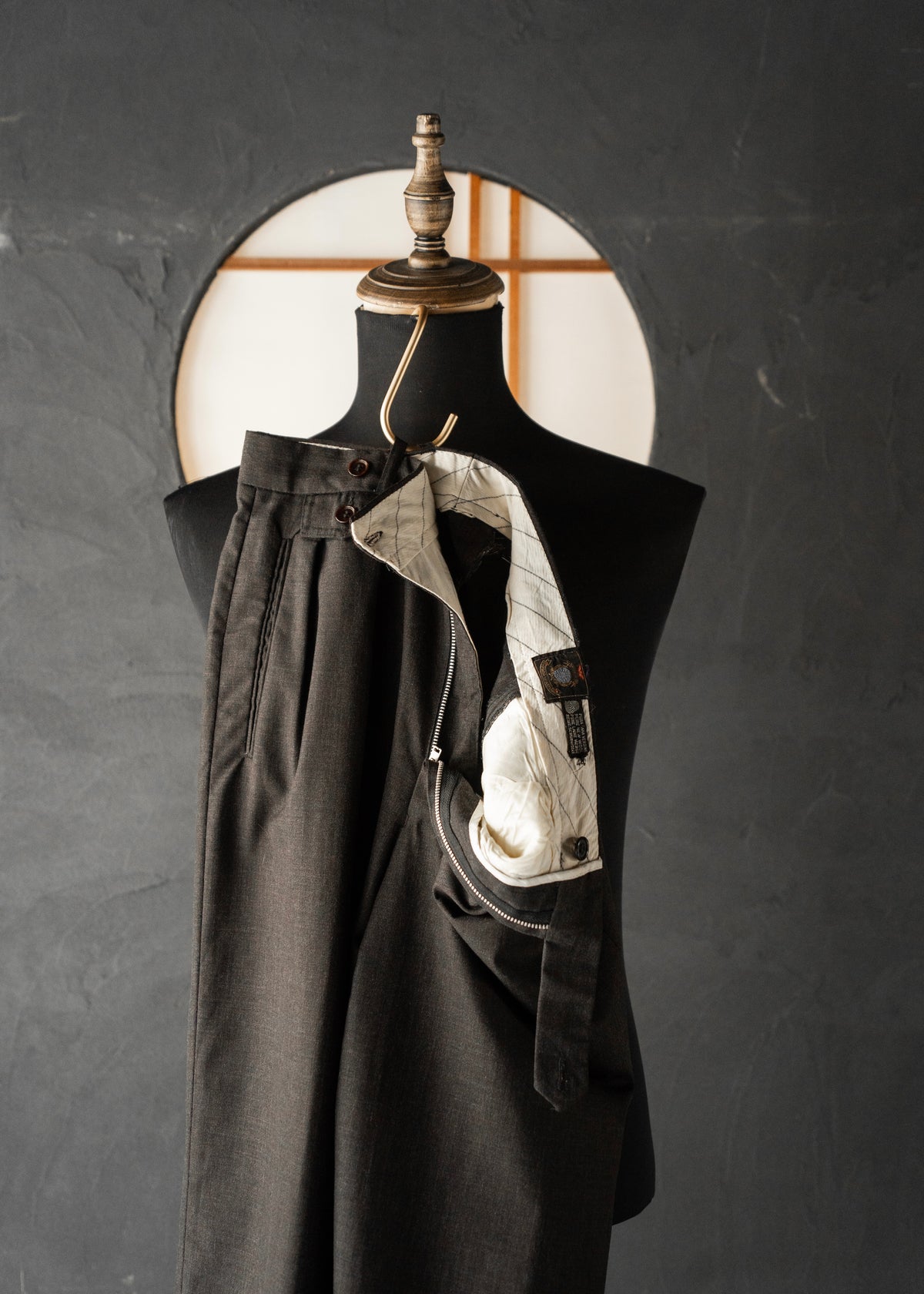 80-90’s EMPORIO ARMANI two tuck wool slacks