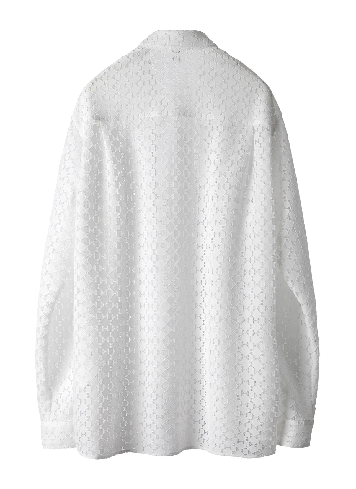POST ARCHIVE FACTION 26SS Lace Shirt / White