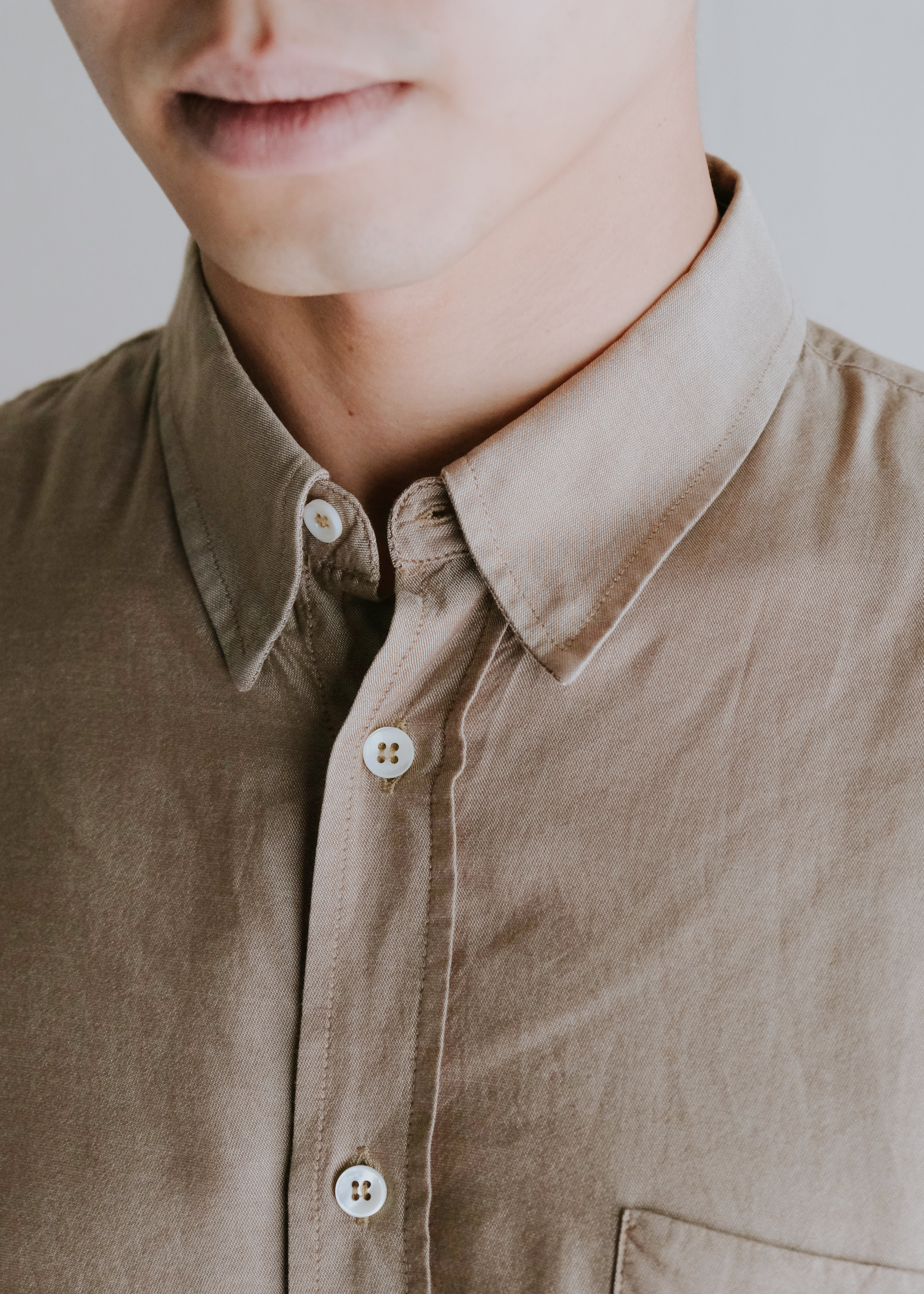 Martin Margiela 07AW snap button down collar shirt