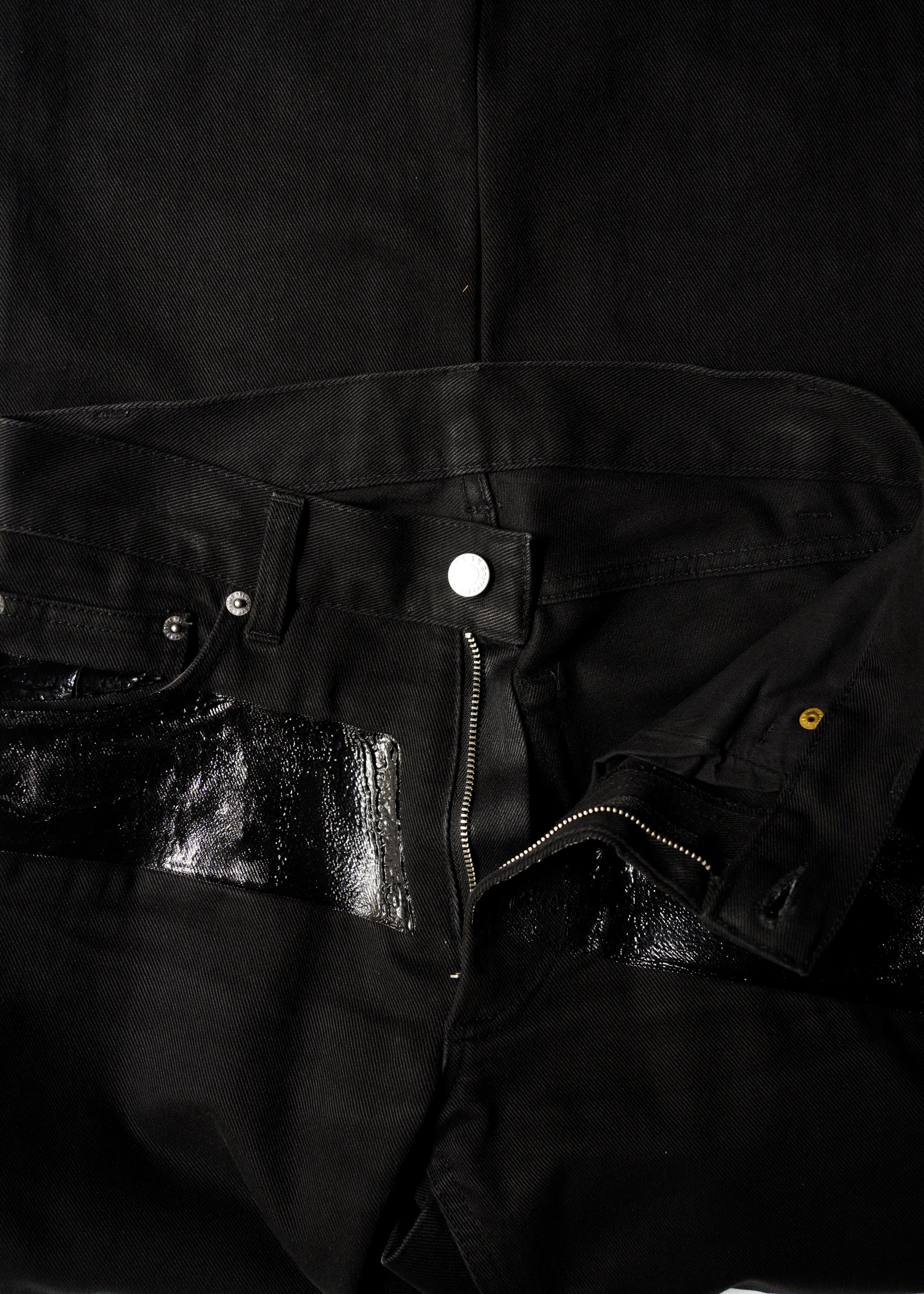 HELMUT LANG 1997 rubber coating jeans
