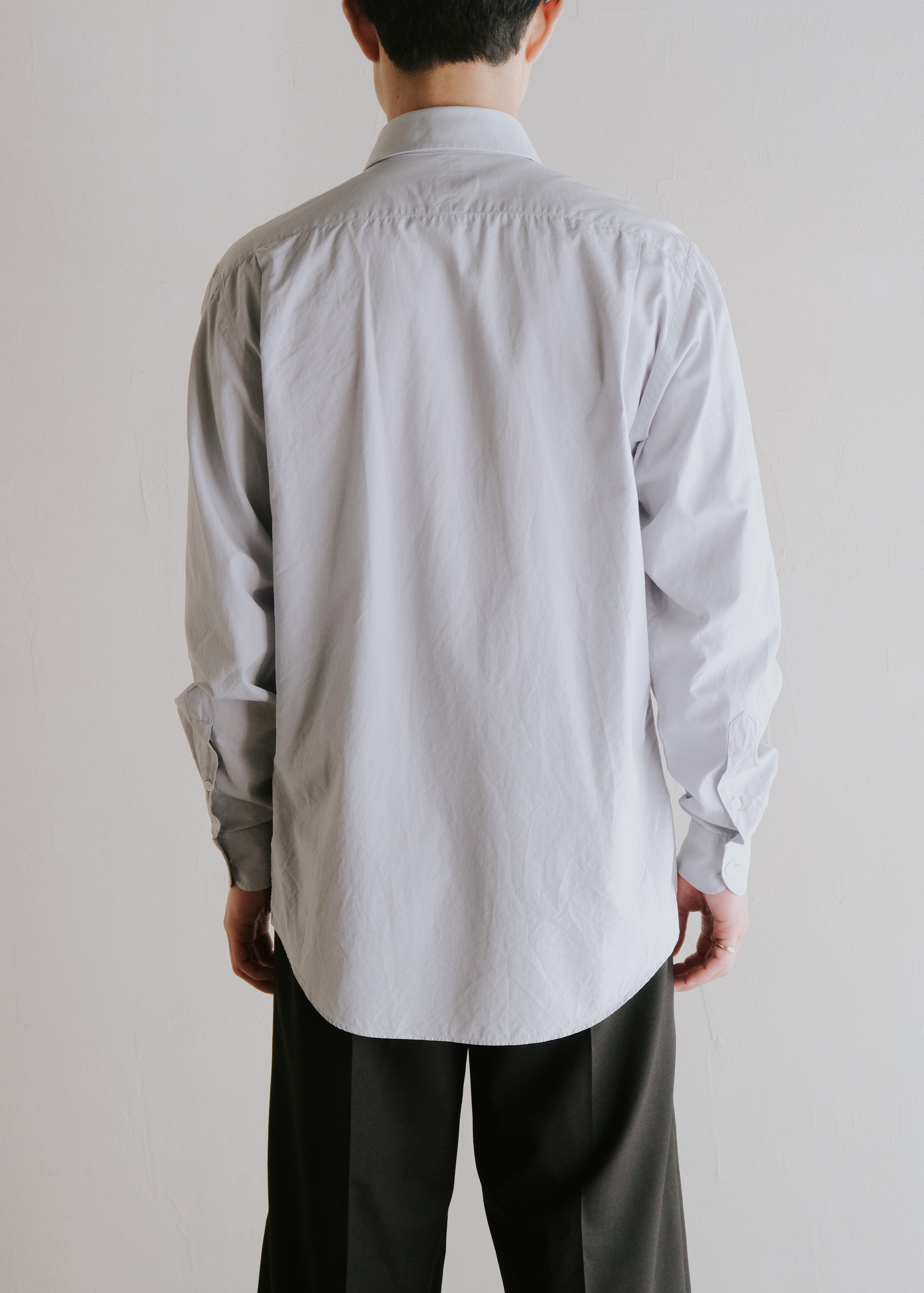 80-90's HERMÈS windowpane check button down shirt