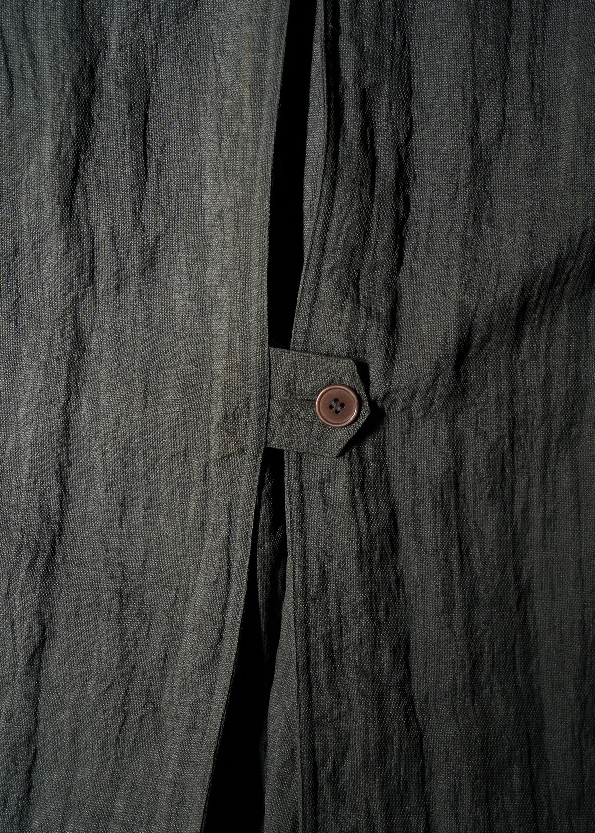 70-80’s GIORGIO ARMANI linen balmacaan coat