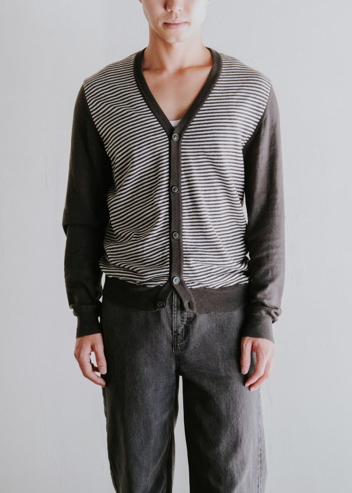 Martin Margiela マルタンマルジェラ 09SS ストライプ ニット カーディガン メンズ