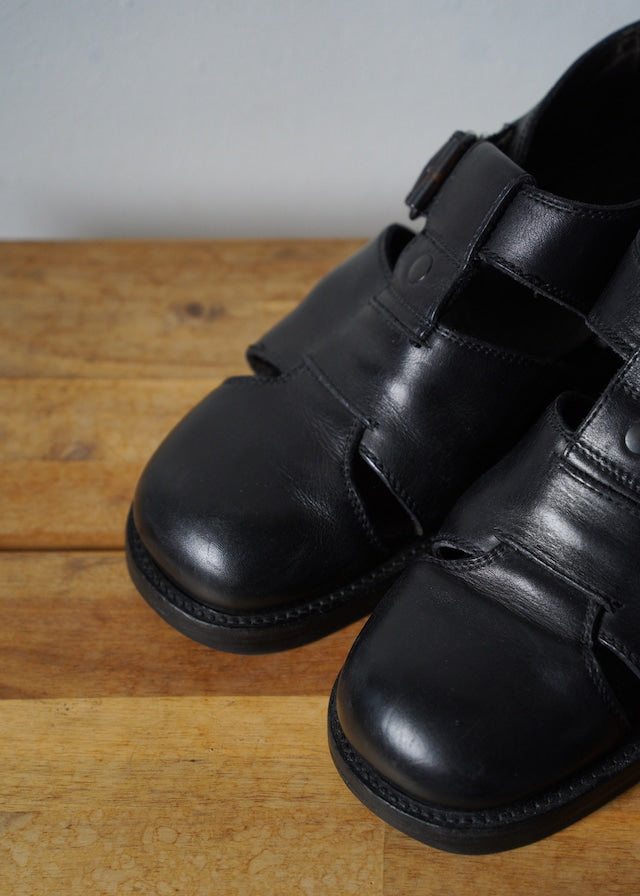 90’s Y's for men leather mule sandals