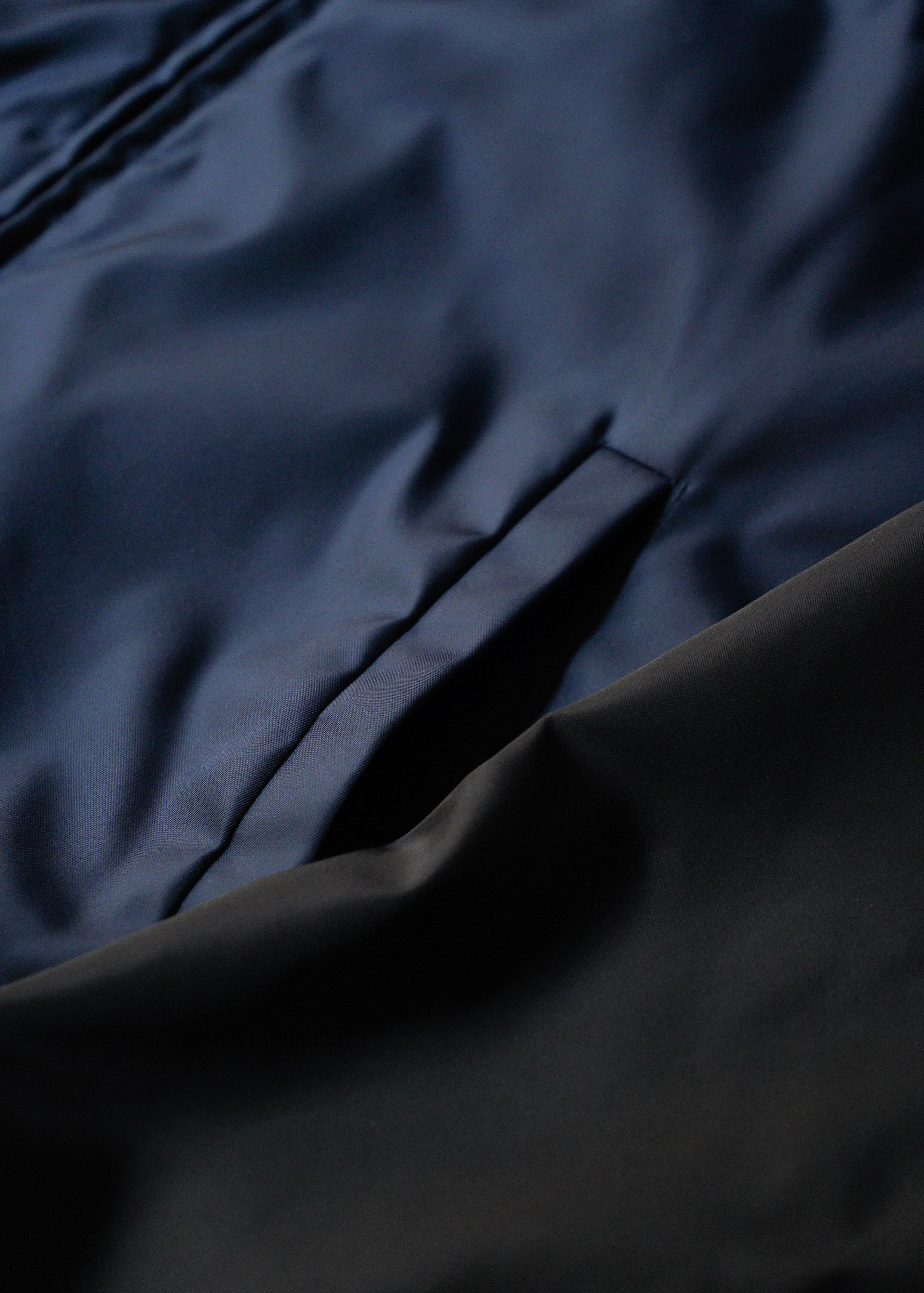 PRADA 12SS bicolor nylon studs blouson