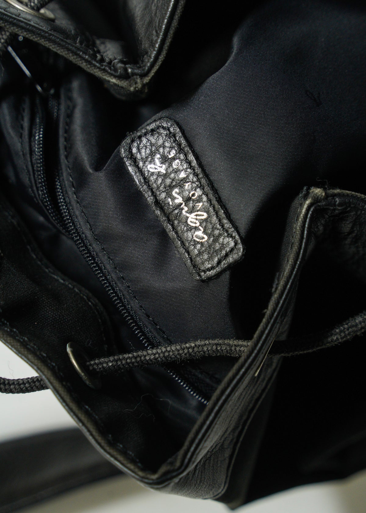 90-00’s ages b. VOYAGE switching leather bonsac shoulder bag