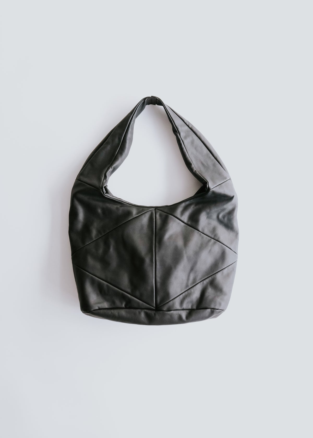 GIORGIO ARMANI ジョルジオアルマーニ 00年代 レザー panel ホーボー バッグ メンズ