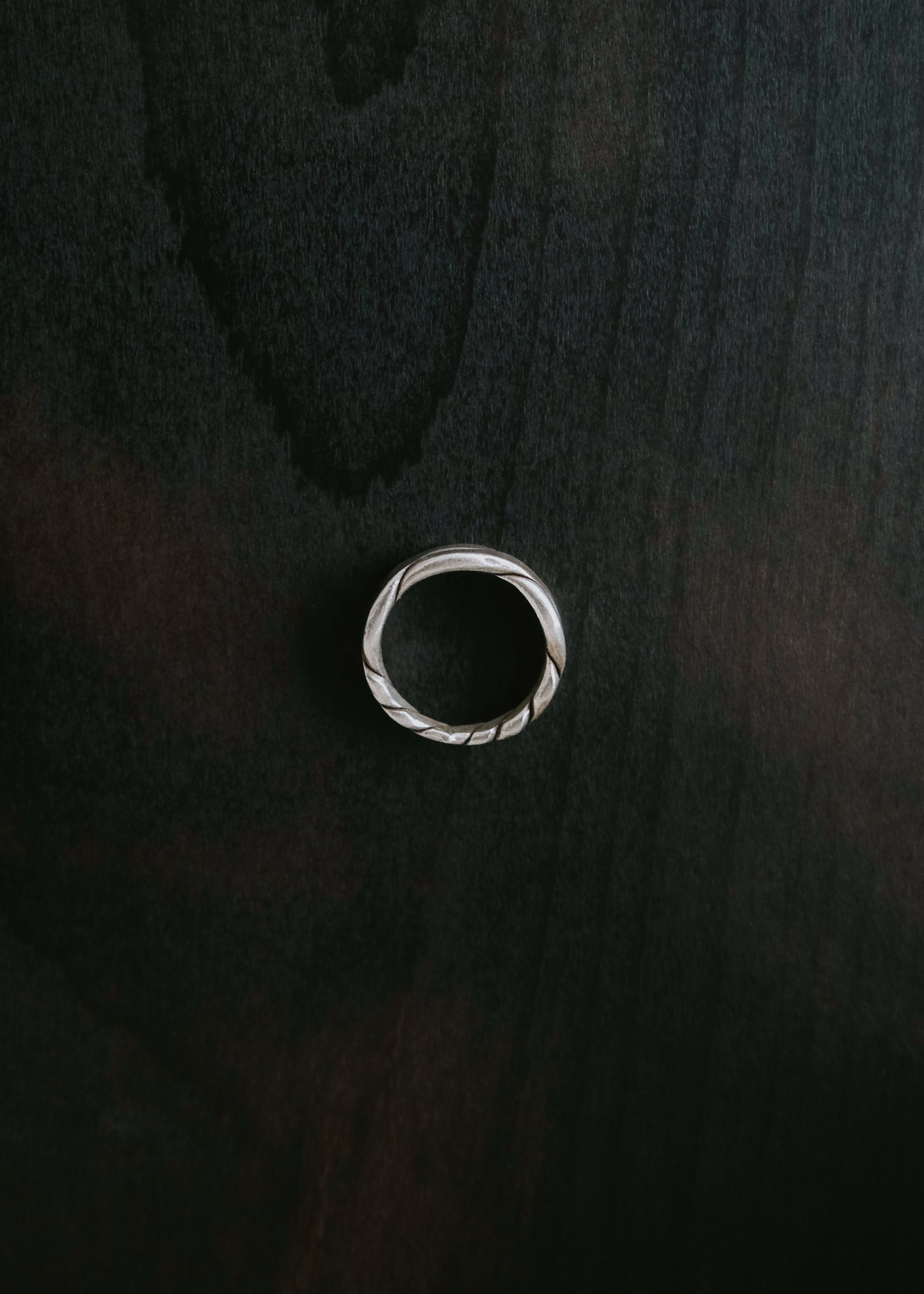 Karen silver interwoven ring メンズ