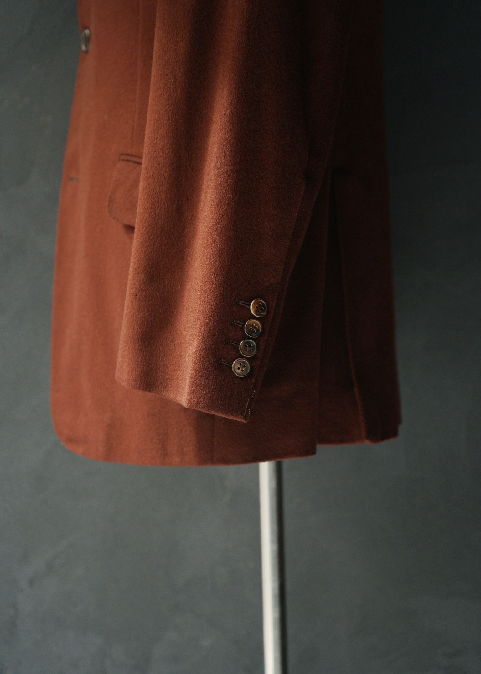HERMÈS pure cashmere single 3b tailored jacket