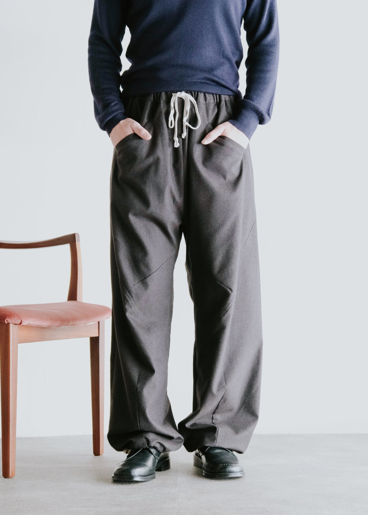 HOMO LUDENS 26AW Y.M. Jockey easy パンツ Black メンズ