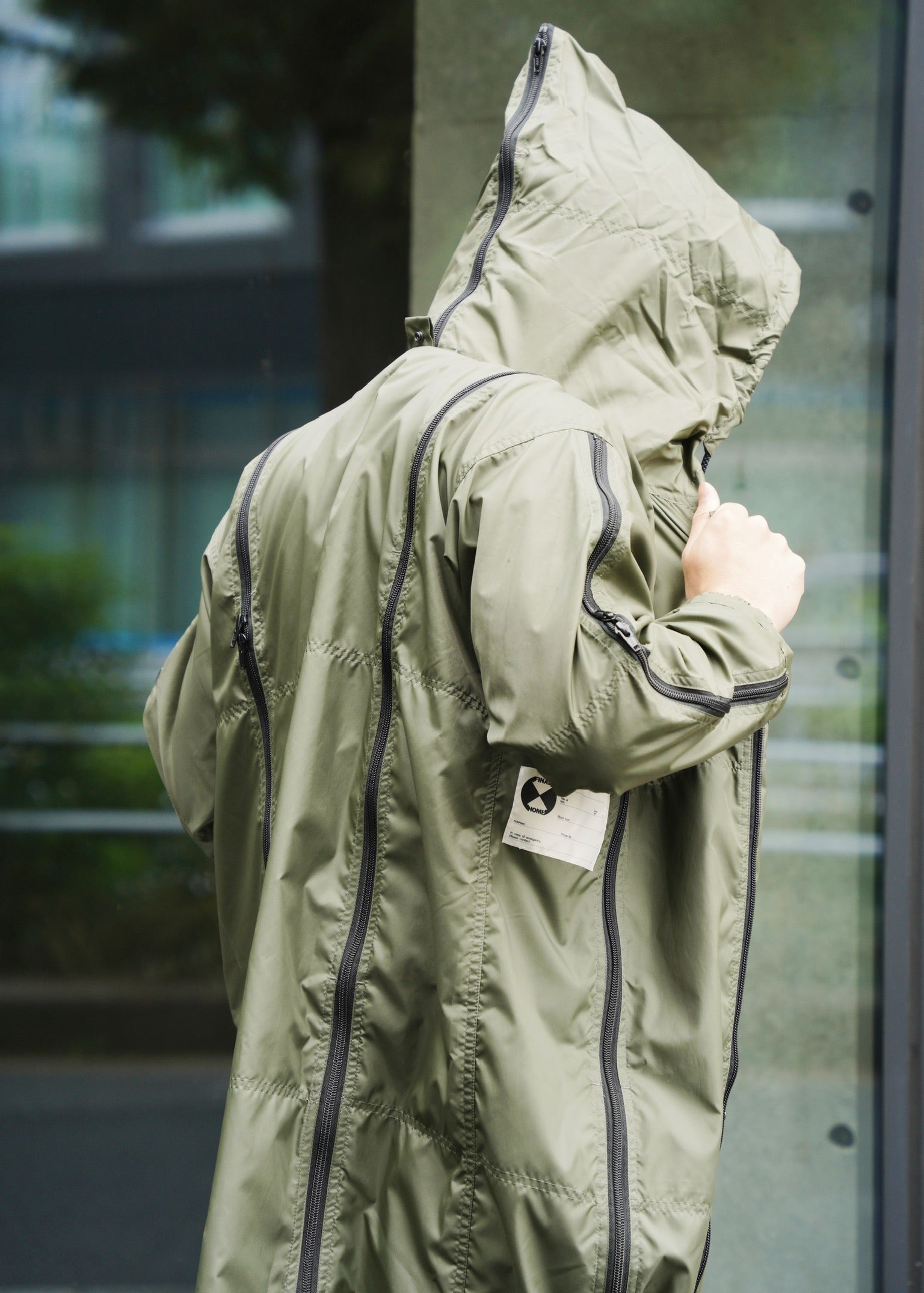 FINAL HOMME gimmick multiple zips nylon jacket