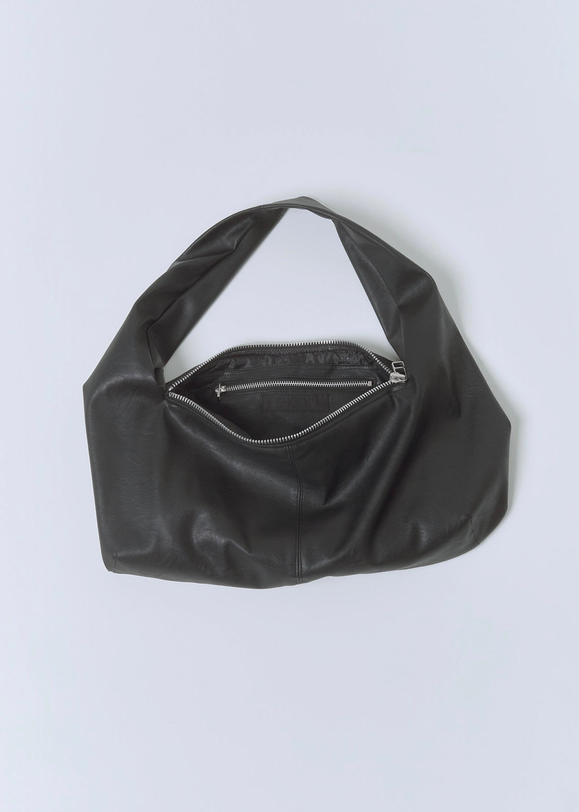 SHOOP 26AW METAL LOGO HOBO BAG / Black