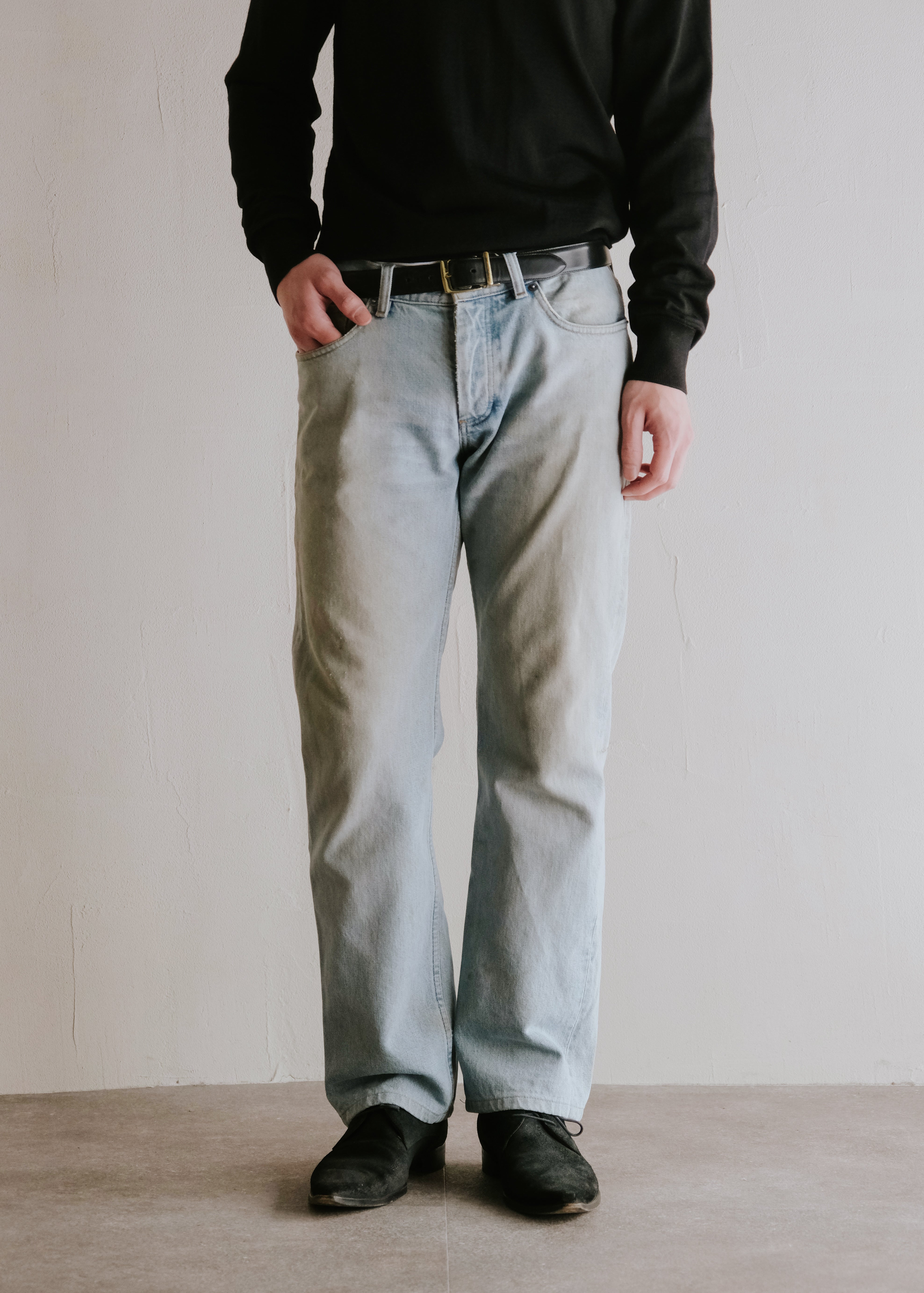 【10 Corso Como】00's HELMUT LANG classic low waist vintage clean denim